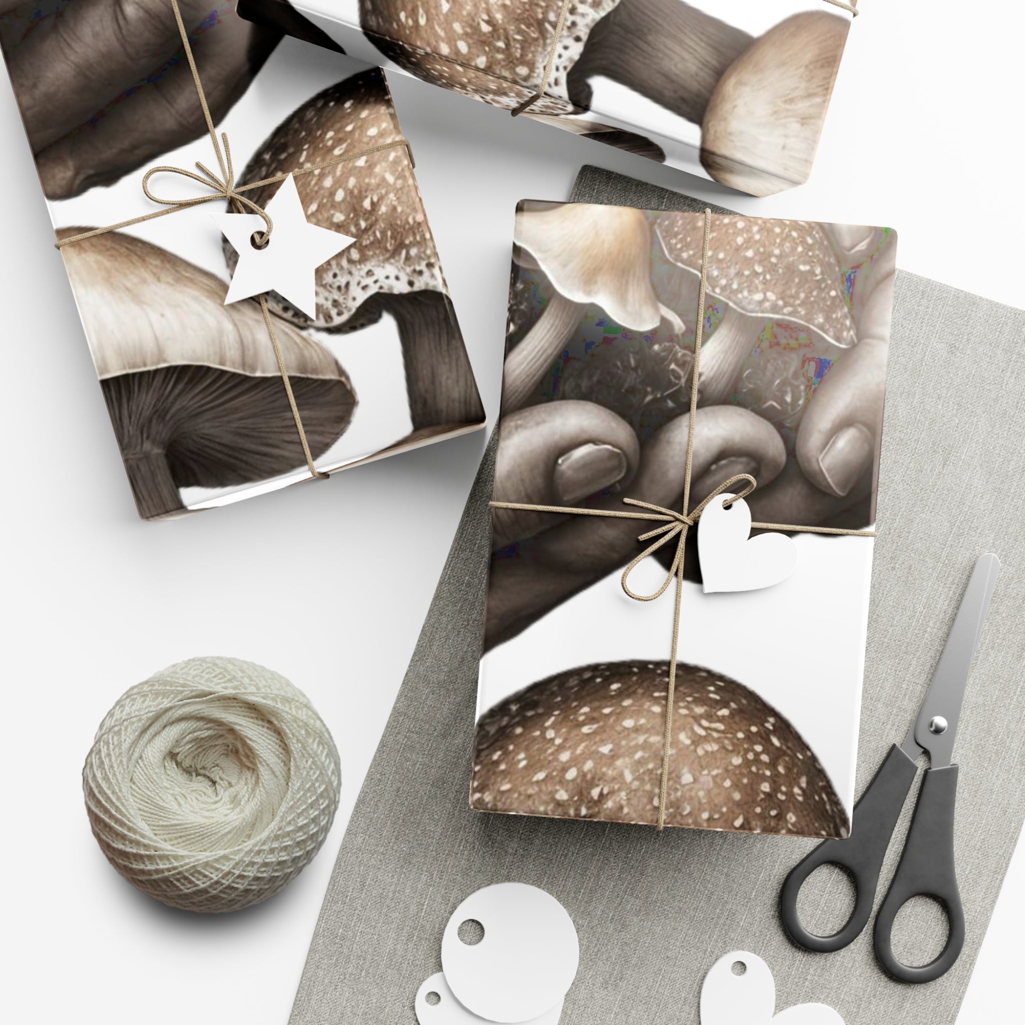 🍄 Hands of the Forest Grounded in Nature, Wrapping Paper