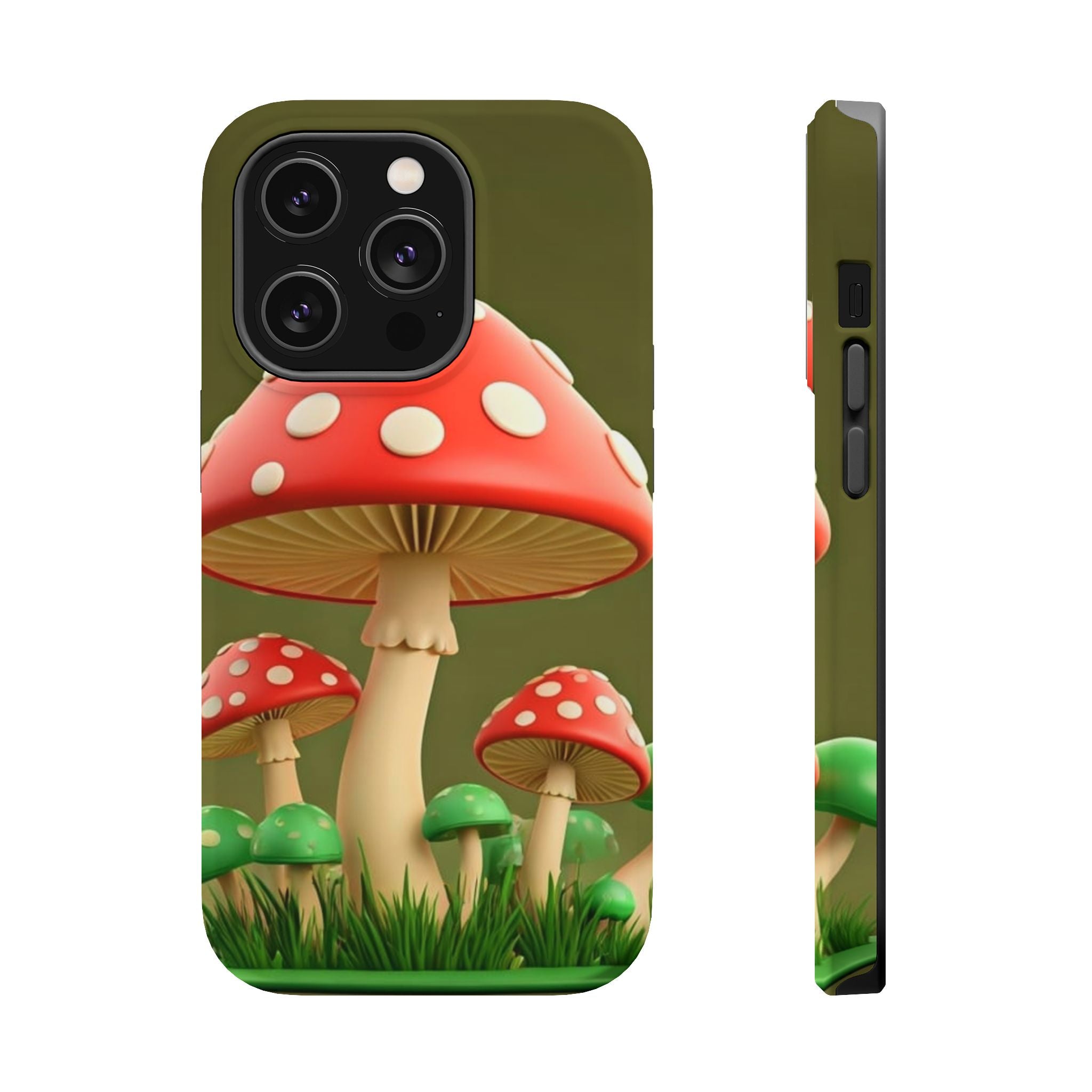 🍄🔥Golden Glow Mushroom Phone Case – Nature Meets Radiance" 🍄✨📱