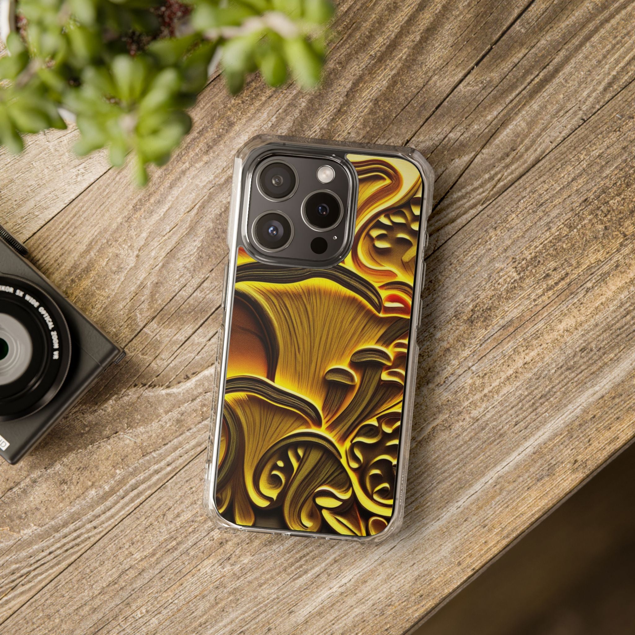 📱Golden Fungi Phone Case – Forest Glow Edition🍄✨📱