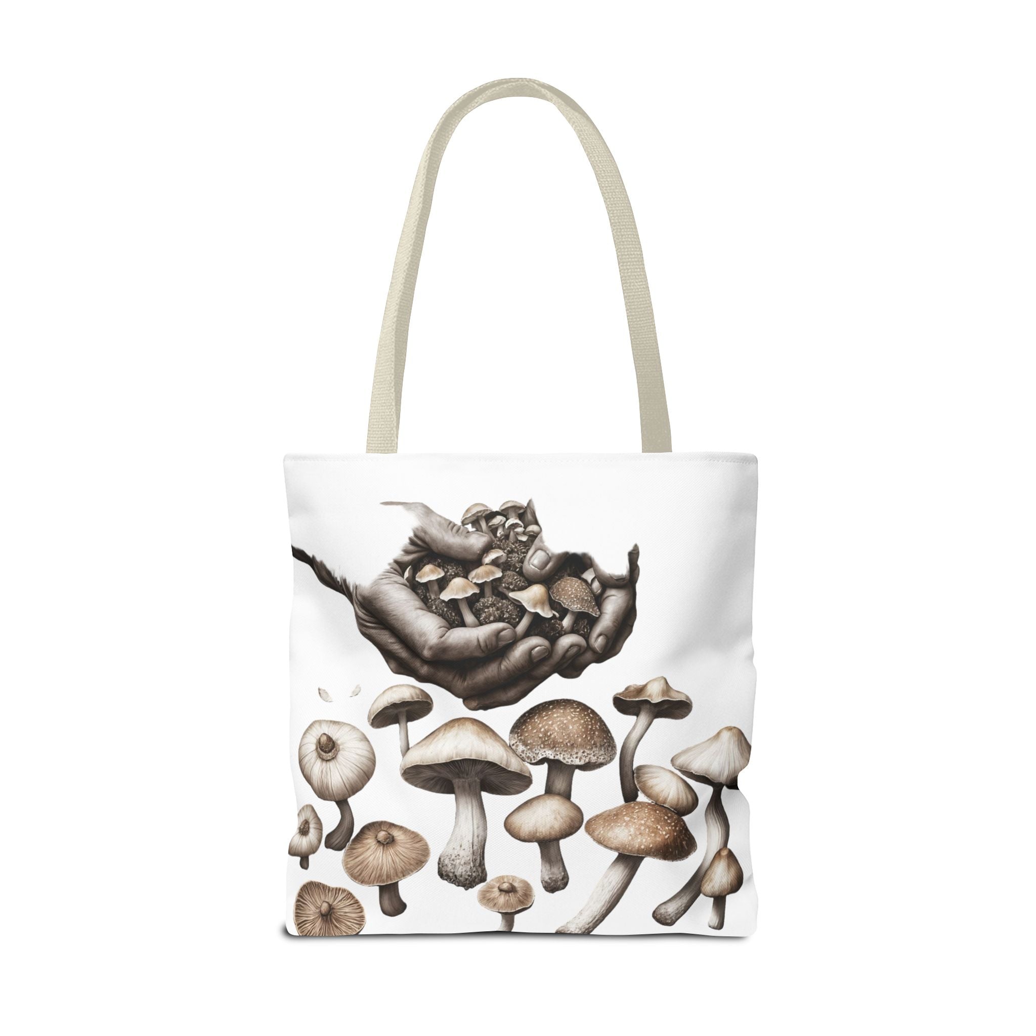 👐 “Harvested by Hand” Mushroom Tote – Carry Nature’s Story 🍄