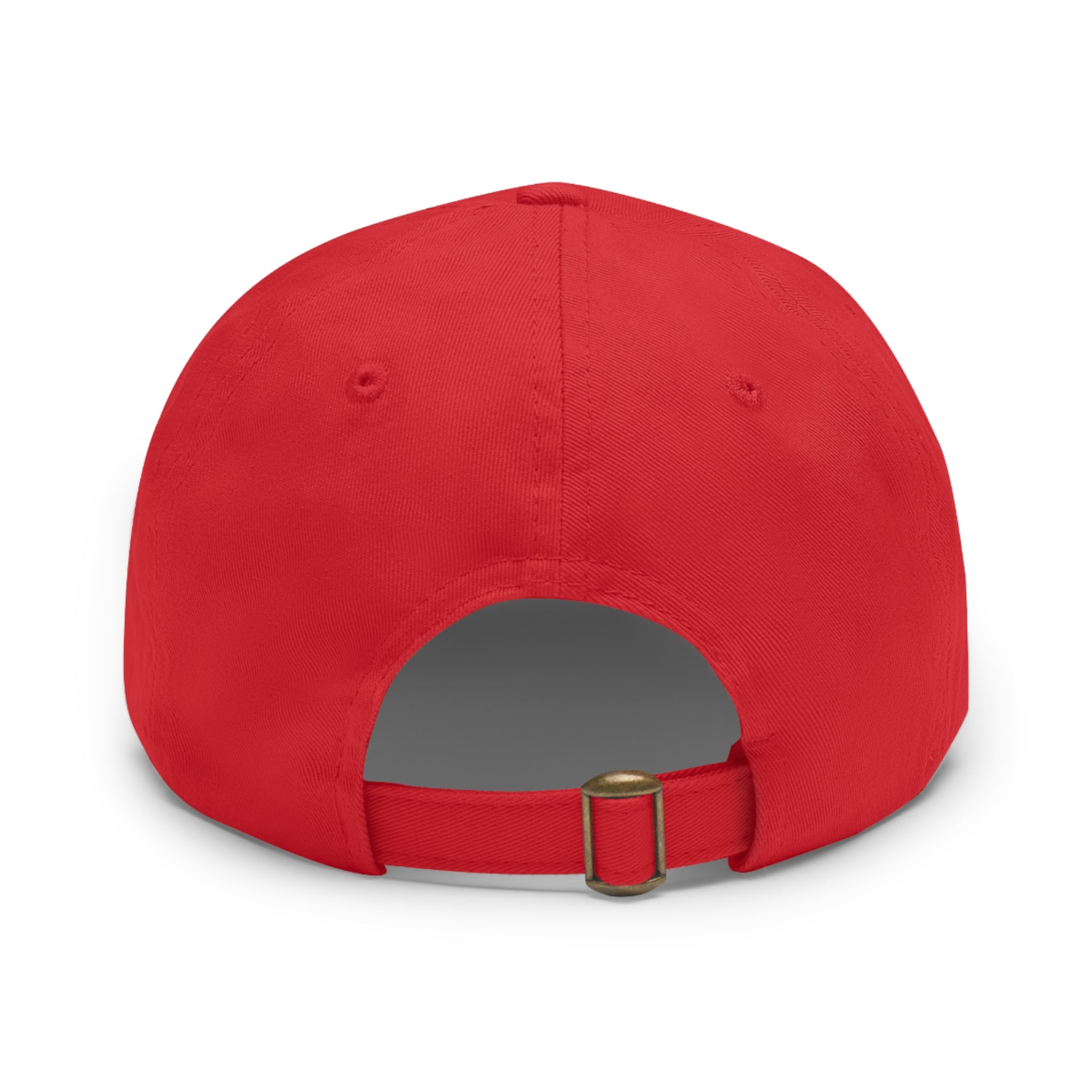 Mushroom Patch Dad Hat — Colorful Psychedelic Fungi Leather Patch Cap