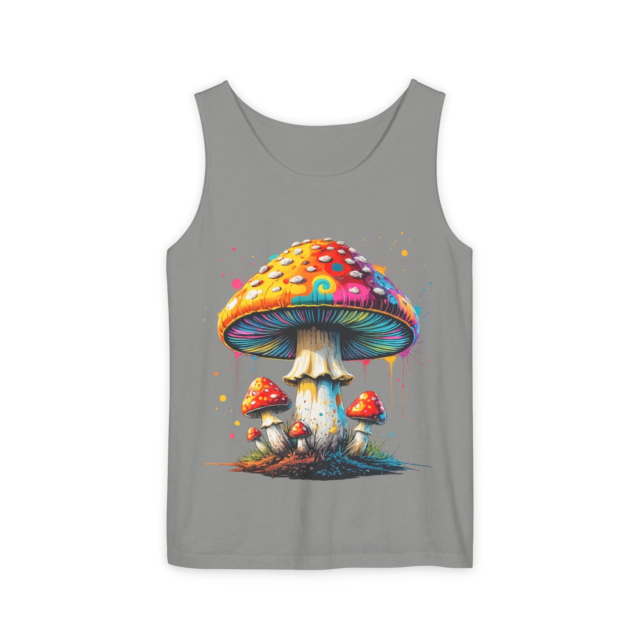 City: Portland Mushroom Tank Top — Psychedelic Forest Graphic Tank