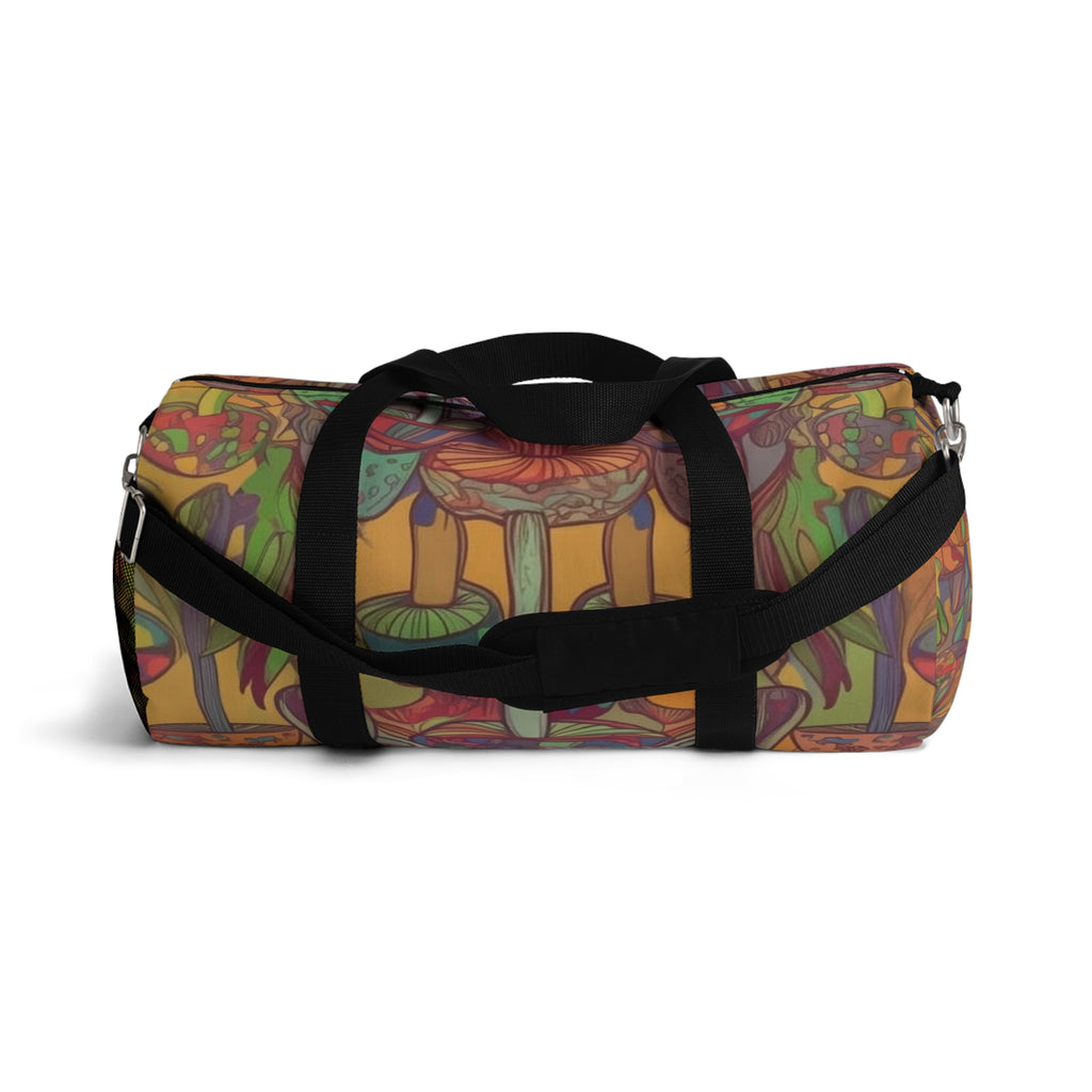 Psychedelic Mushroom Duffel Bag — Colorful Boho Travel Gym Bag