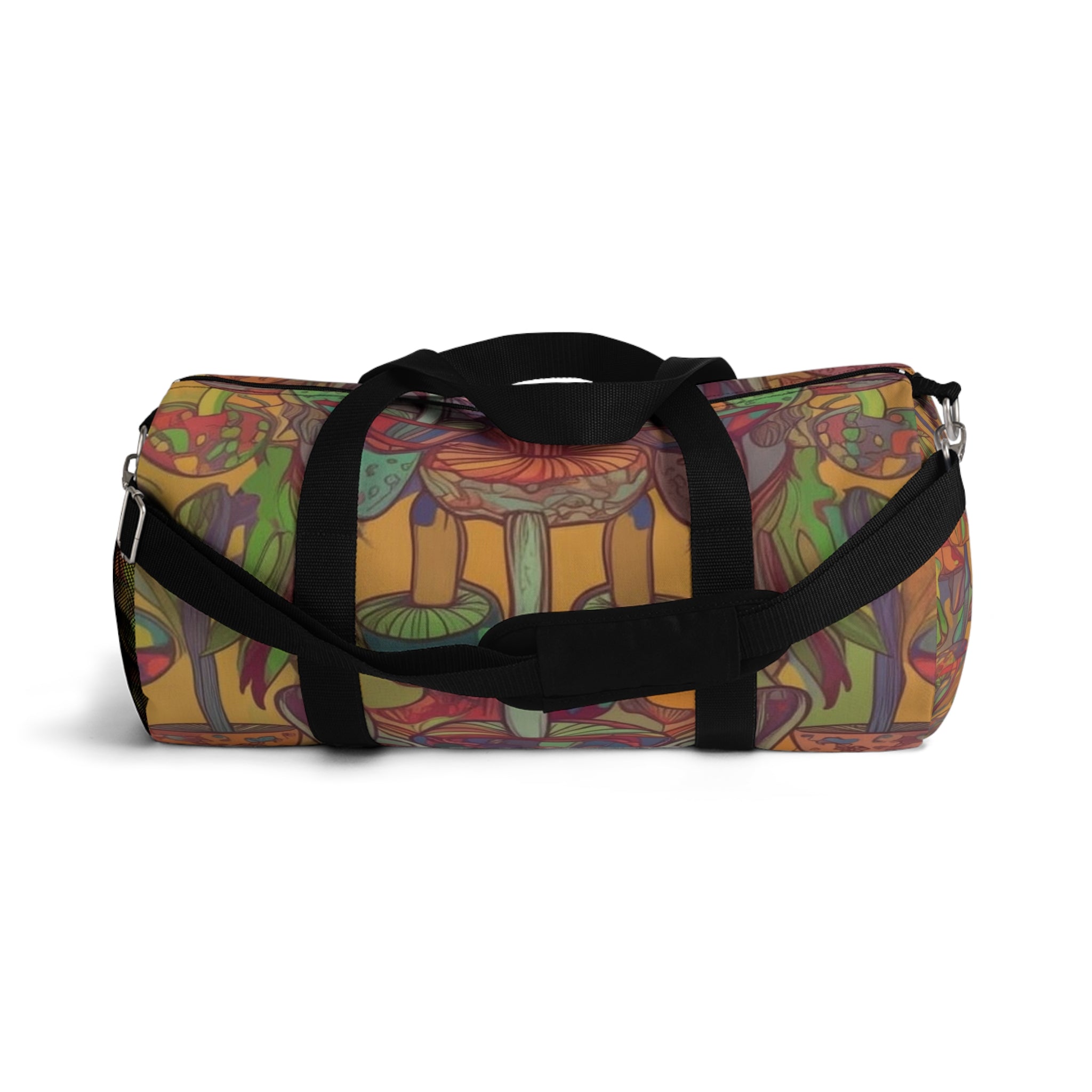 Psychedelic Mushroom Duffel Bag — Colorful Boho Travel Gym Bag