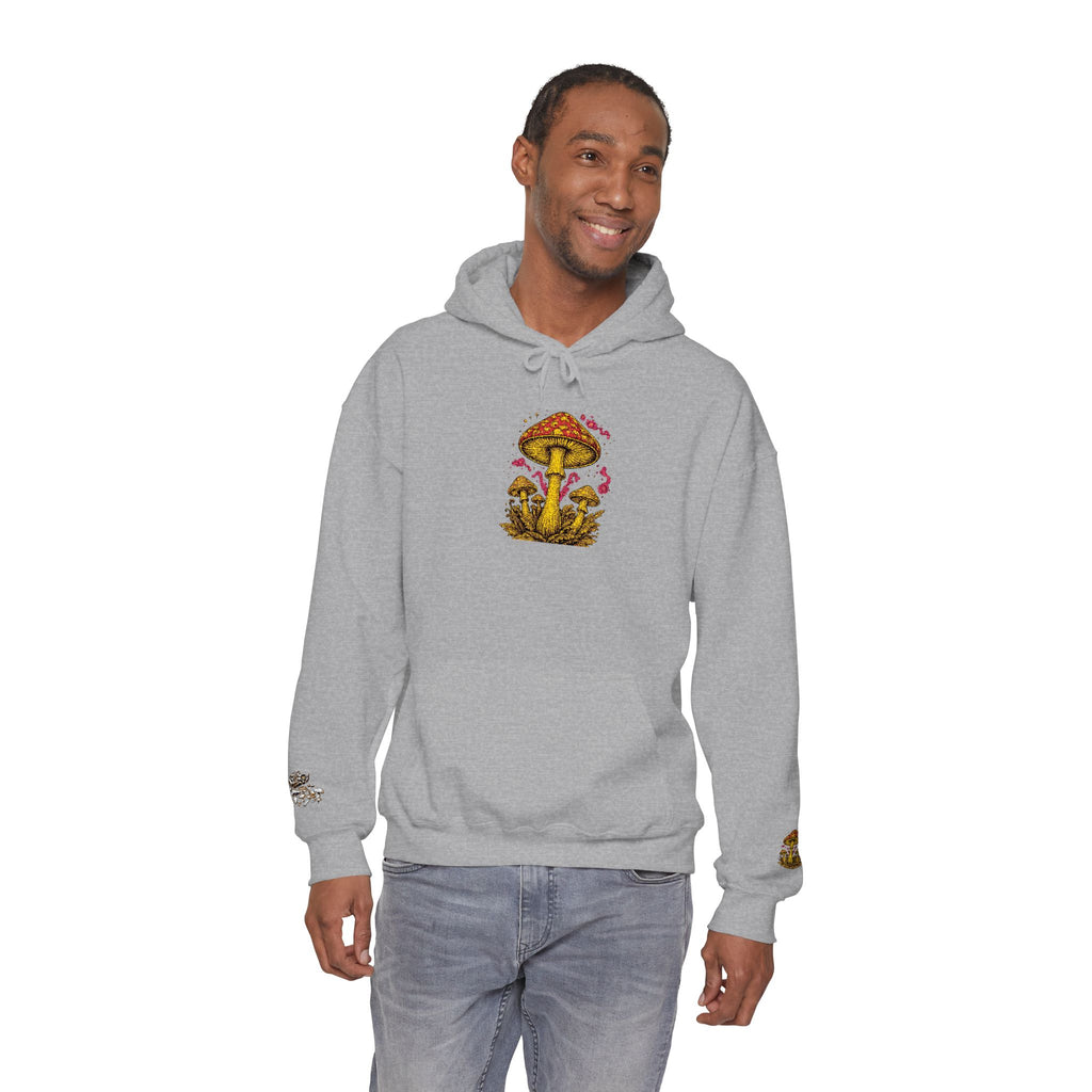 Mushroom Grove Hoodie – Whimsical Autumn Forest Mushroom Sweatshirt