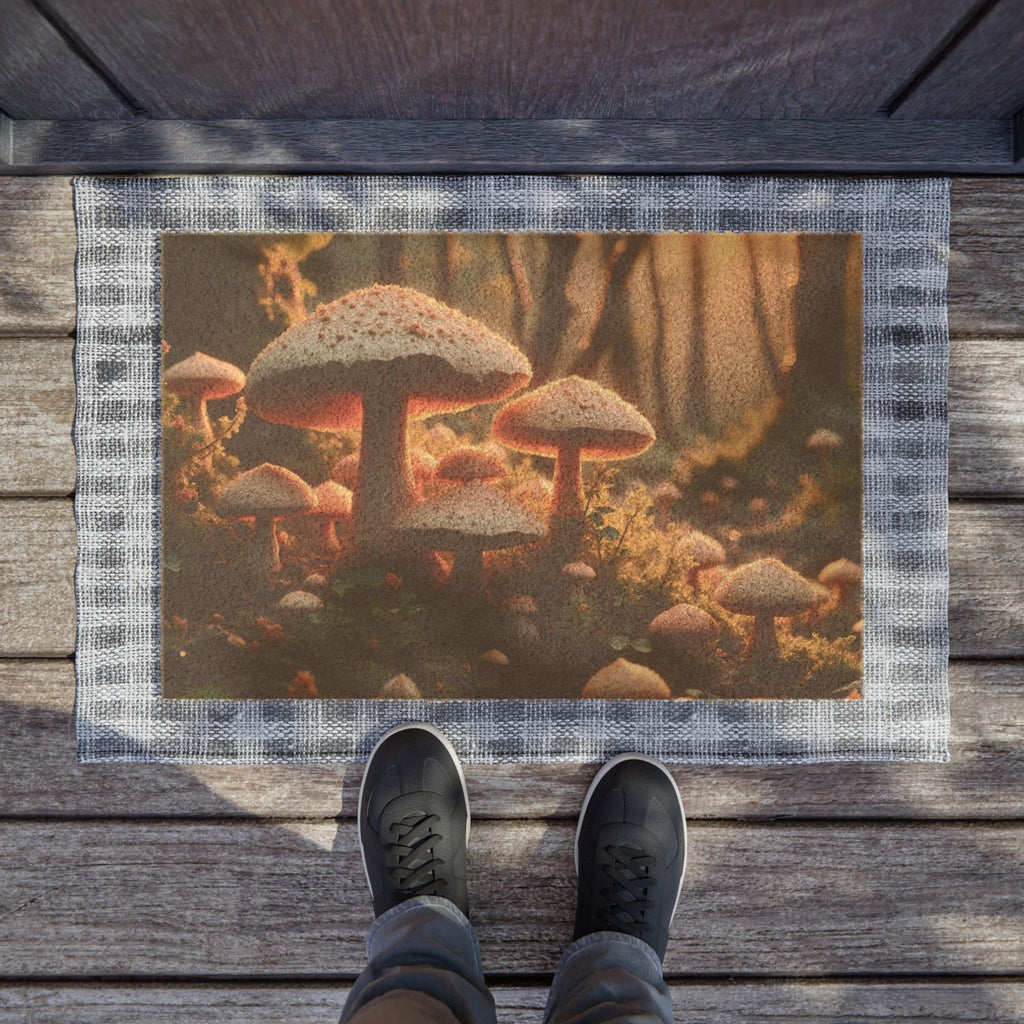 🌅 Enchanted Forest Glow Doormat 🍄✨