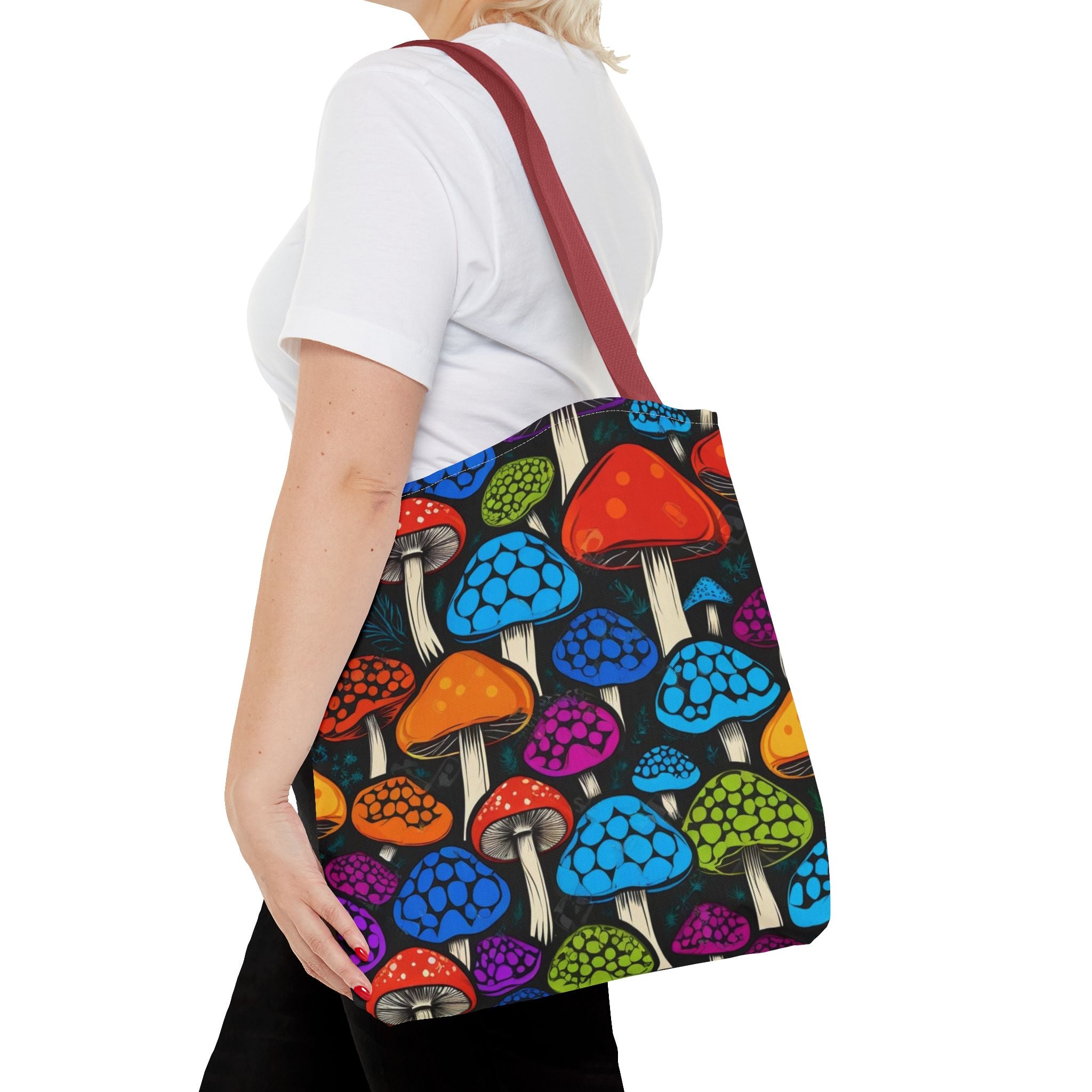 🌈 Color Pop Mushroom Tote – Carry Bold, Live Bright 🍄👜
