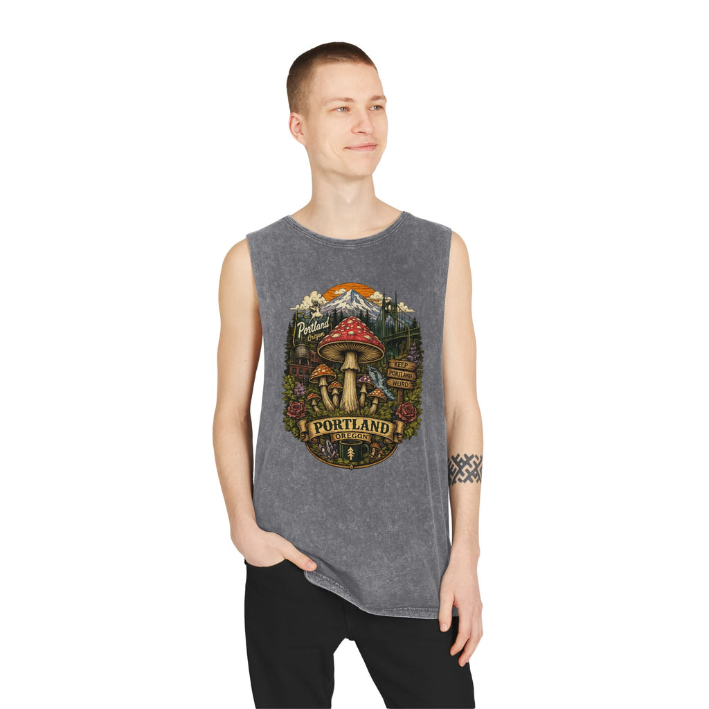 Portland Mushroom Graphic Tank