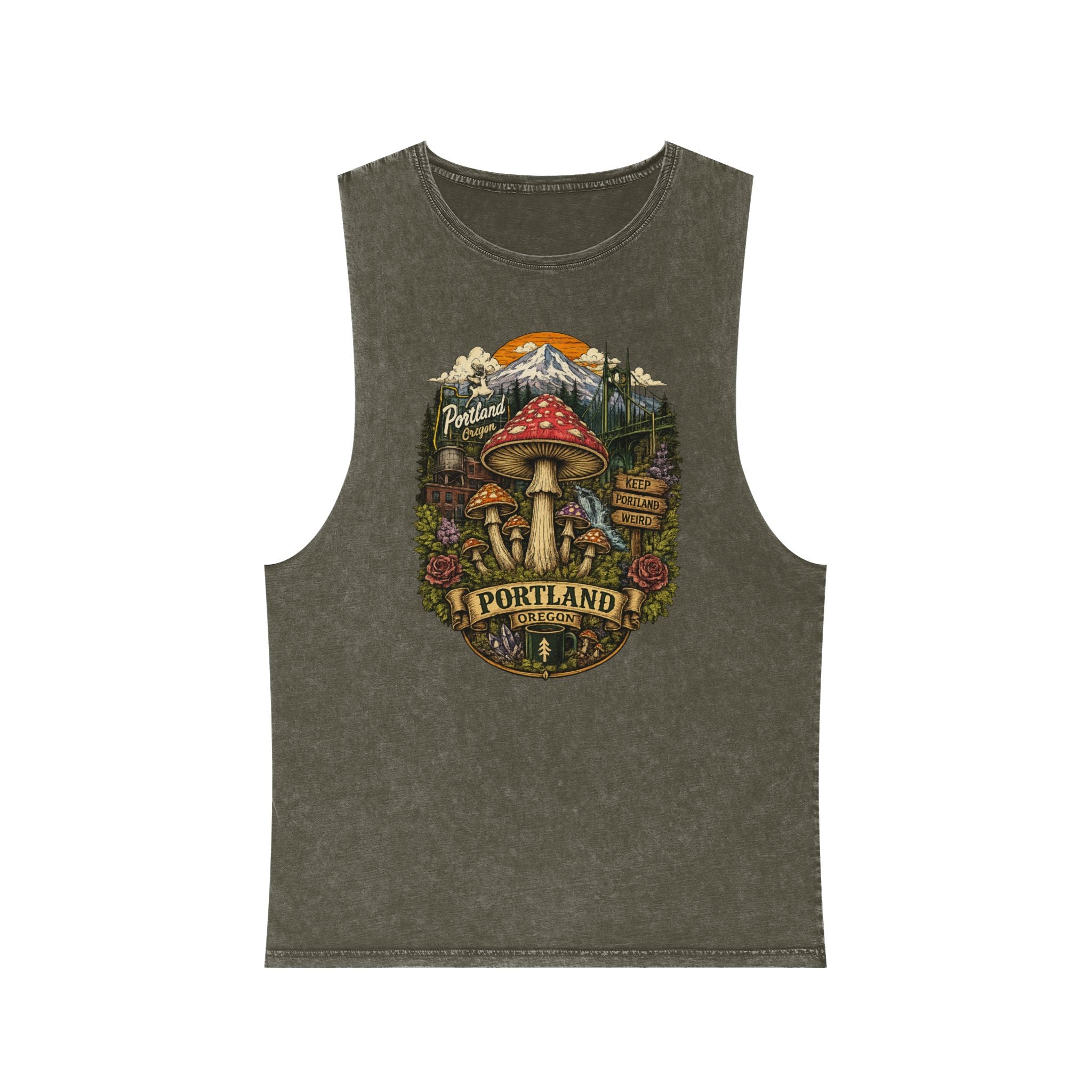 Portland Mushroom Graphic Tank
