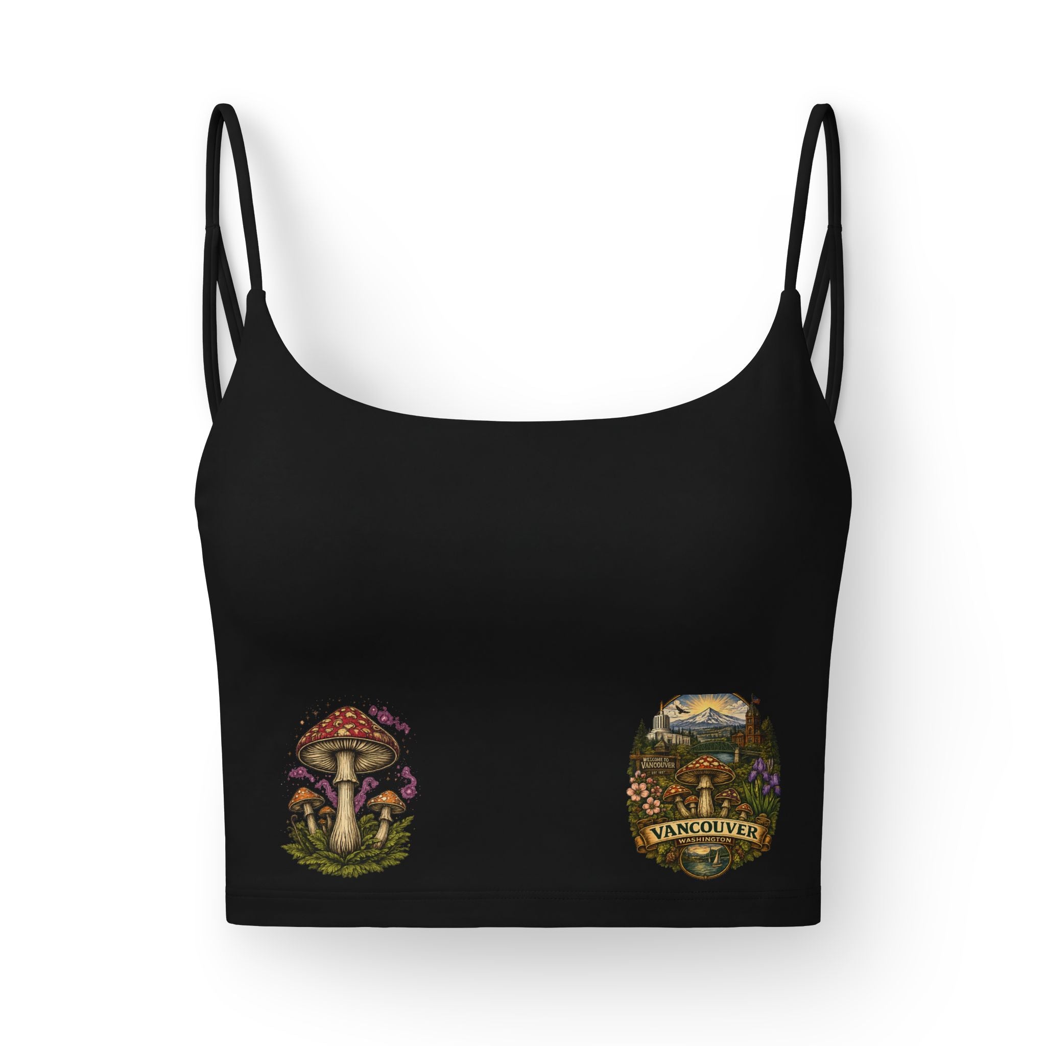 Mushroom Garden Luxe Bra — Vancouver Botanical Crop Top