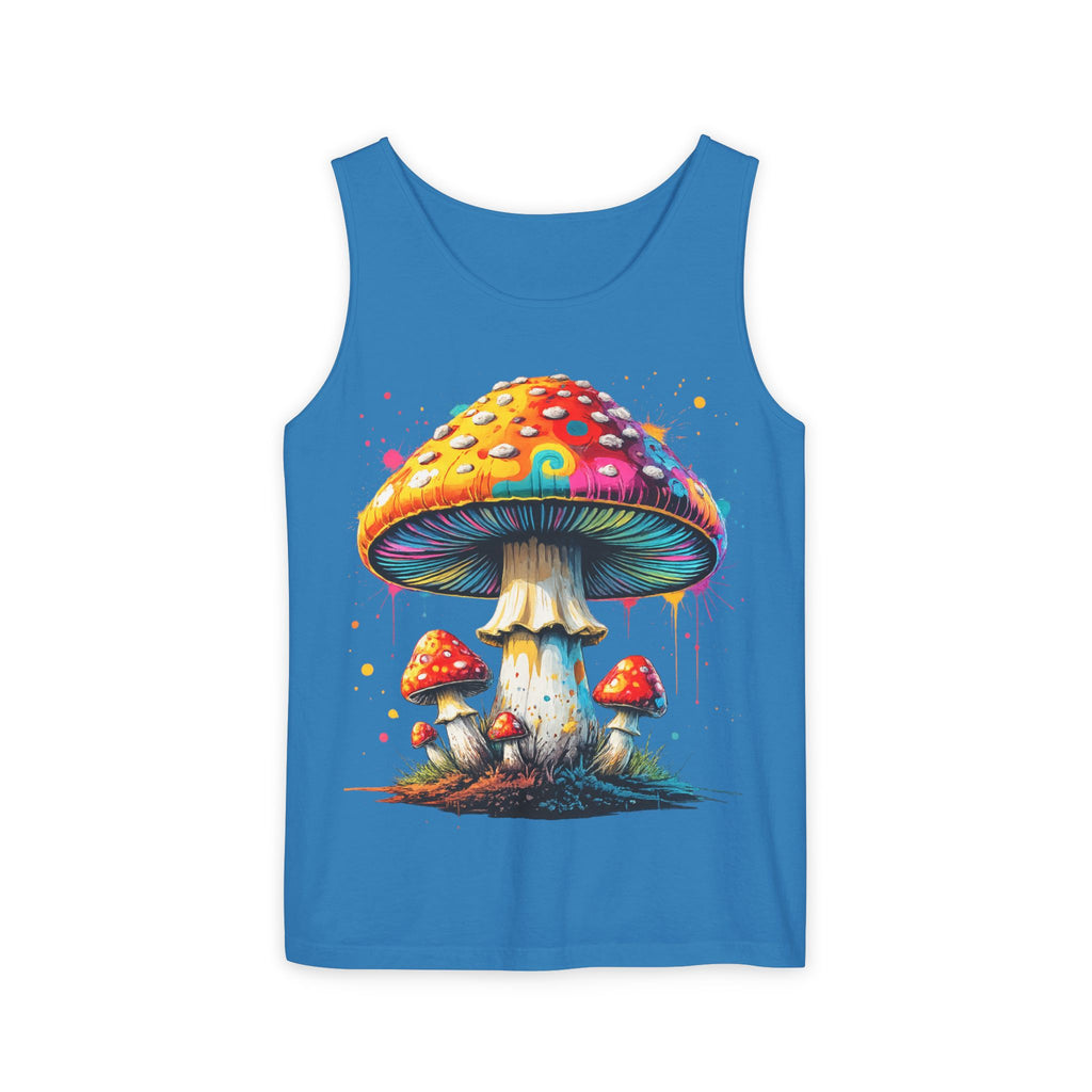 Mushroom Graphic Tank Top — Colorful Psychedelic Fungi Design