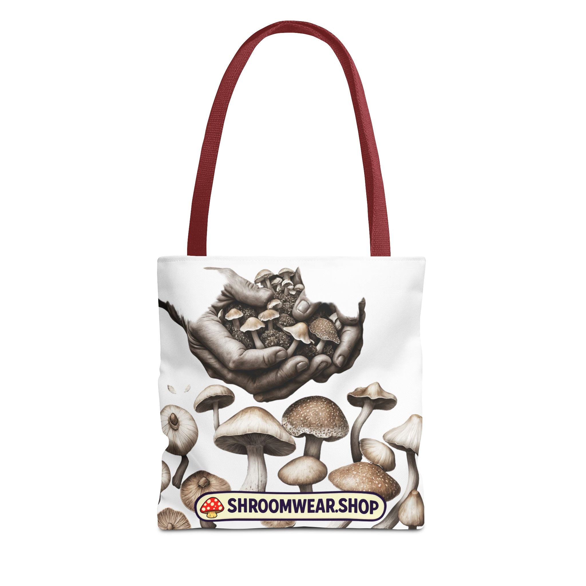 Tote Bag: Mushroom Tote Bag — Hand-Harvested Fungi Illustration Tote
