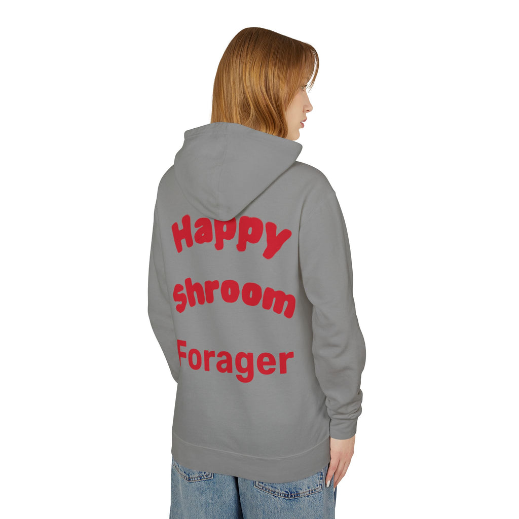 Mushroom Christmas Tree Hoodie — "Happy Shroom Forager" Holiday Pullover