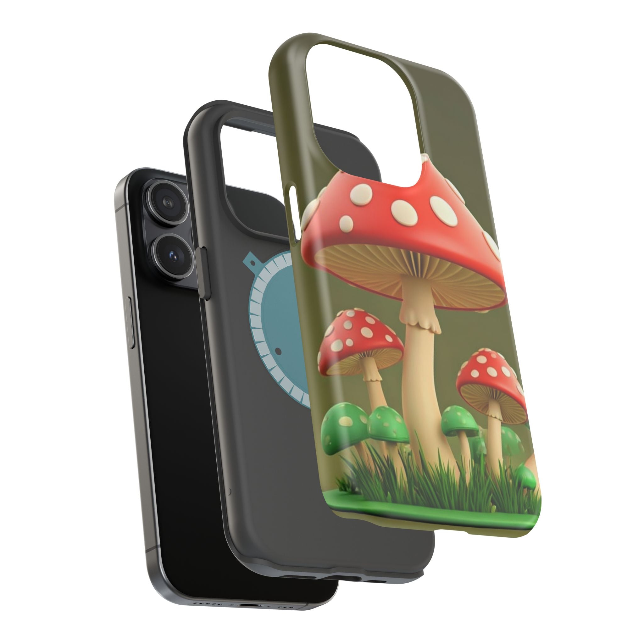 🍄🔥Golden Glow Mushroom Phone Case – Nature Meets Radiance" 🍄✨📱