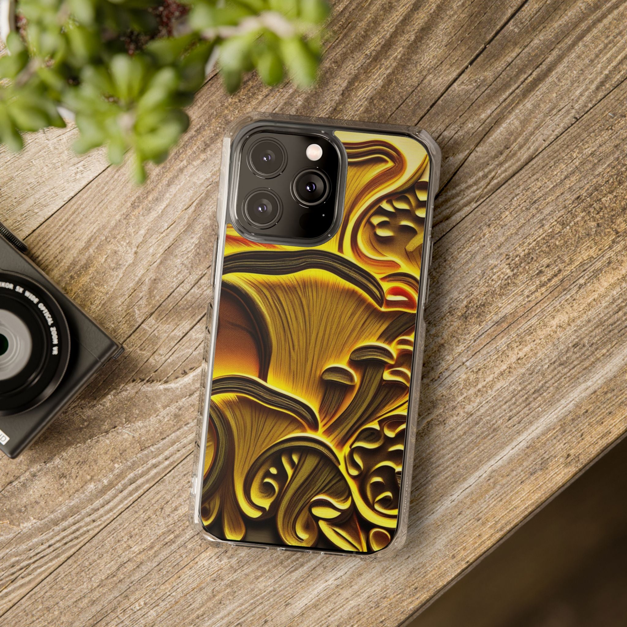 📱Golden Fungi Phone Case – Forest Glow Edition🍄✨📱
