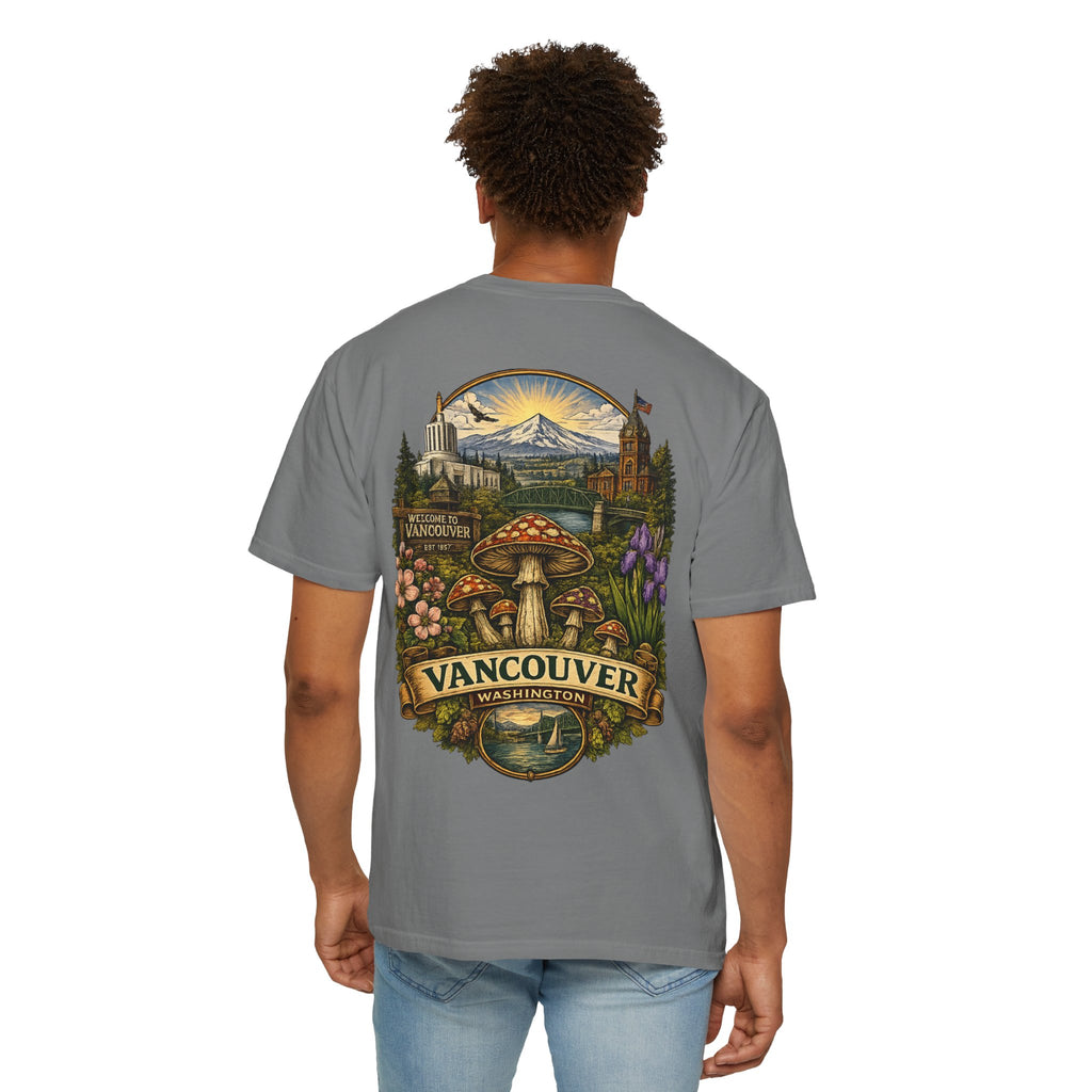 Lake Oswego Mushroom T-Shirt — Vintage Nature & Psychedelic Fungi Design