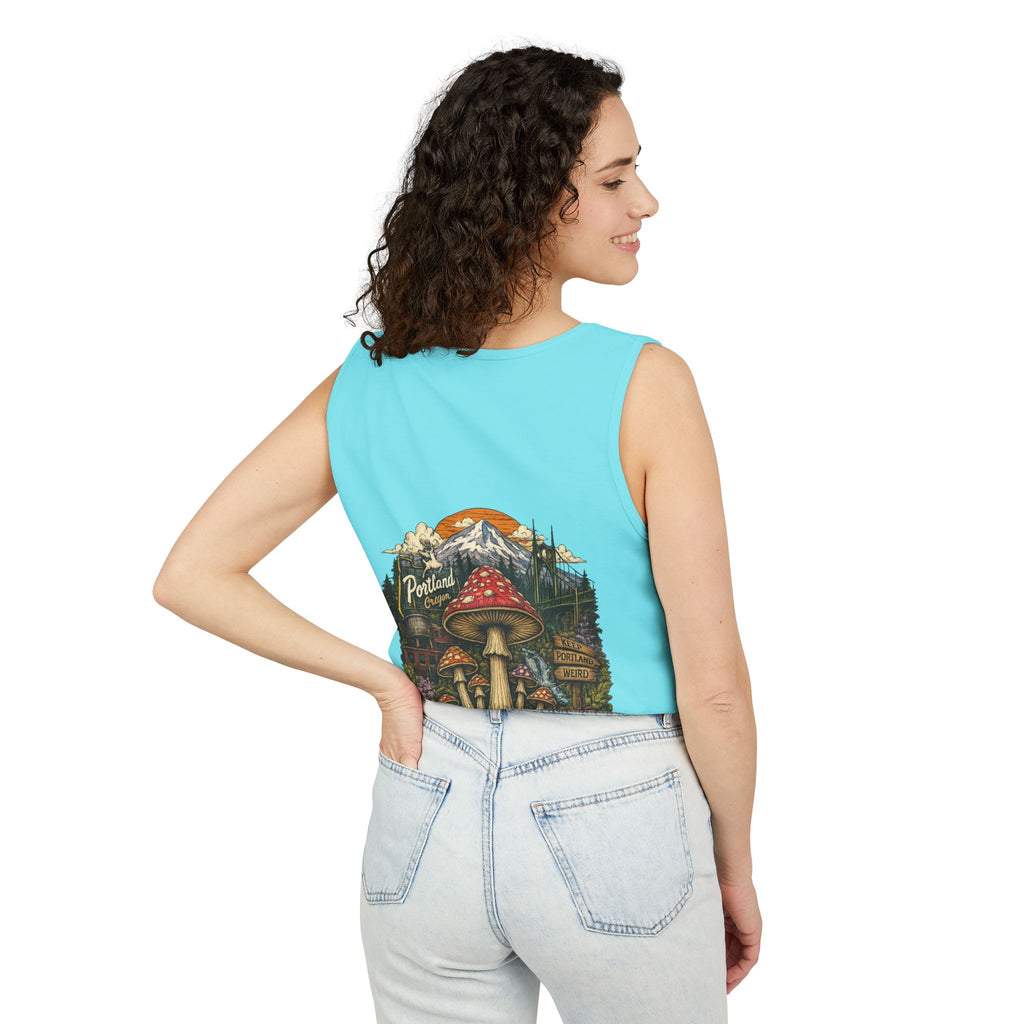 Mushroom Graphic Tank Top — Colorful Psychedelic Fungi Design