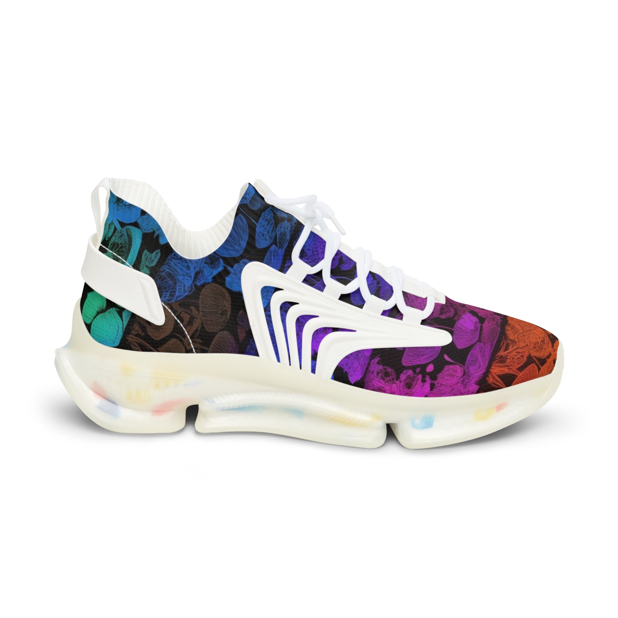 Colorful Tie-Dye Mesh Sneakers — Men's Athletic Fashion Shoes