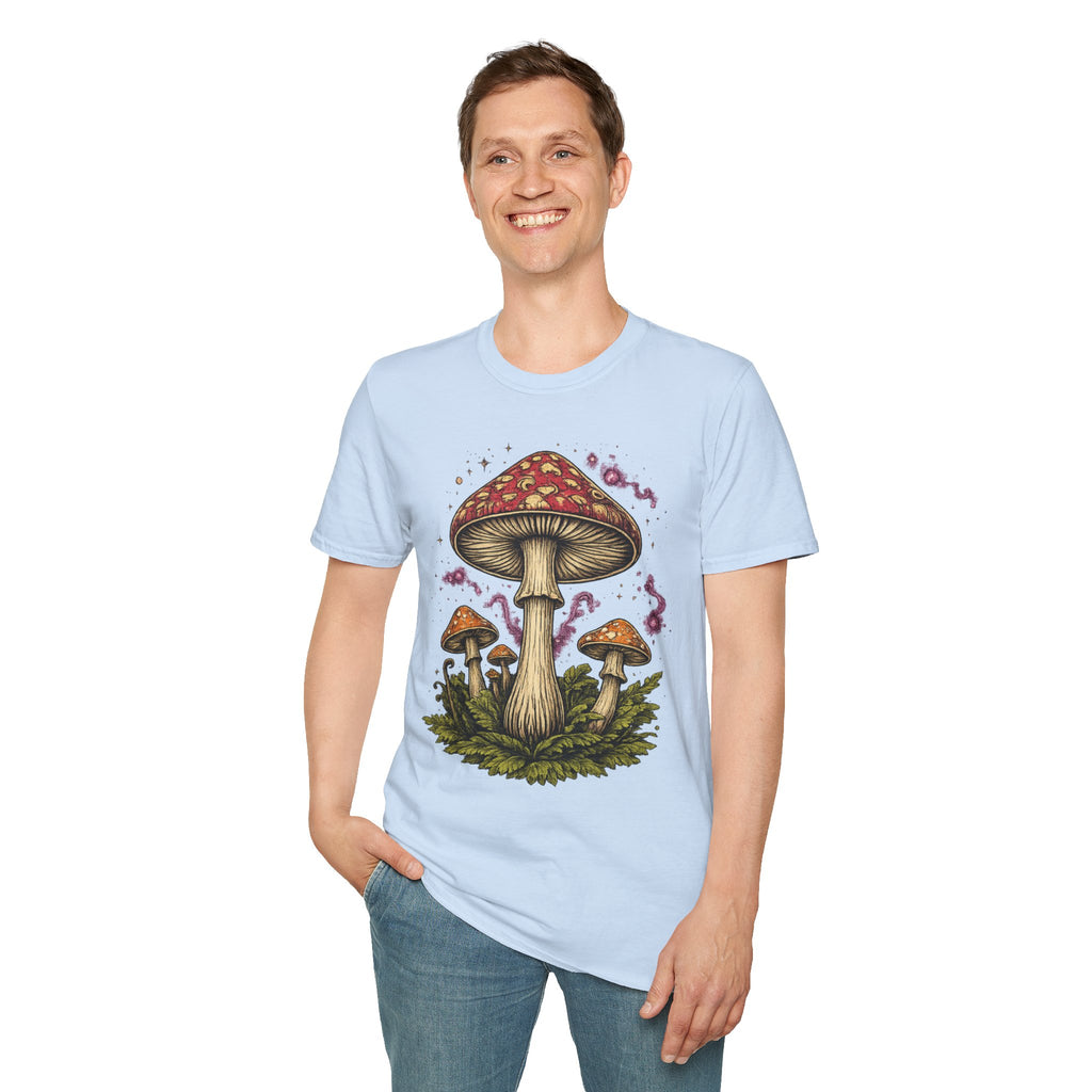 Mushroom Magic T-Shirt — Vintage Red Toadstool Illustration