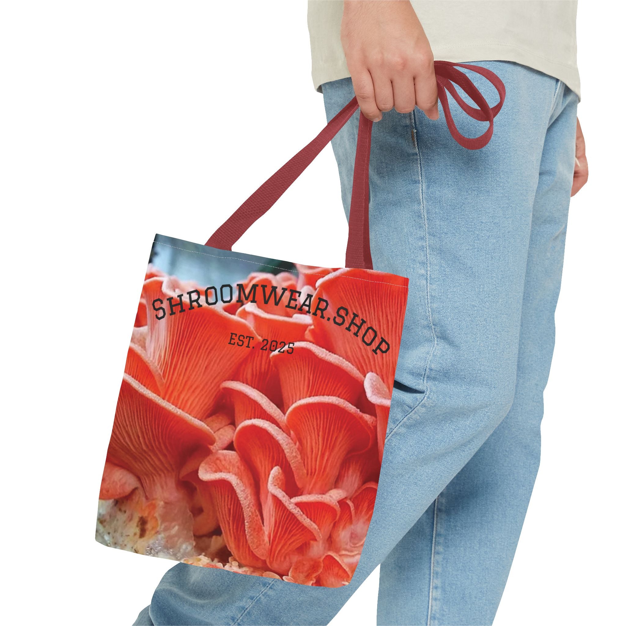 Bag: Mushroom Print Tote Bag – All-Over-Print Canvas Tote