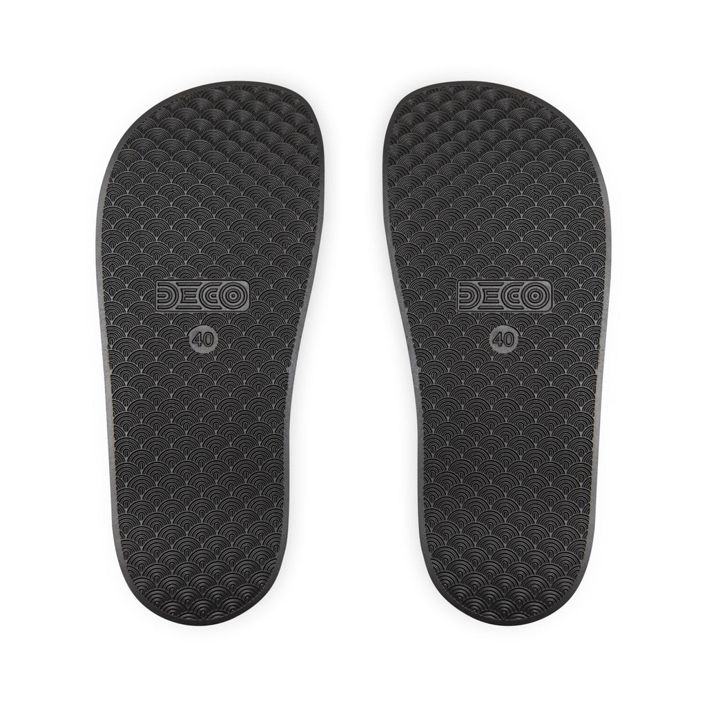 Mushroom Art Slide Sandals — Removable Strap Men's Slides