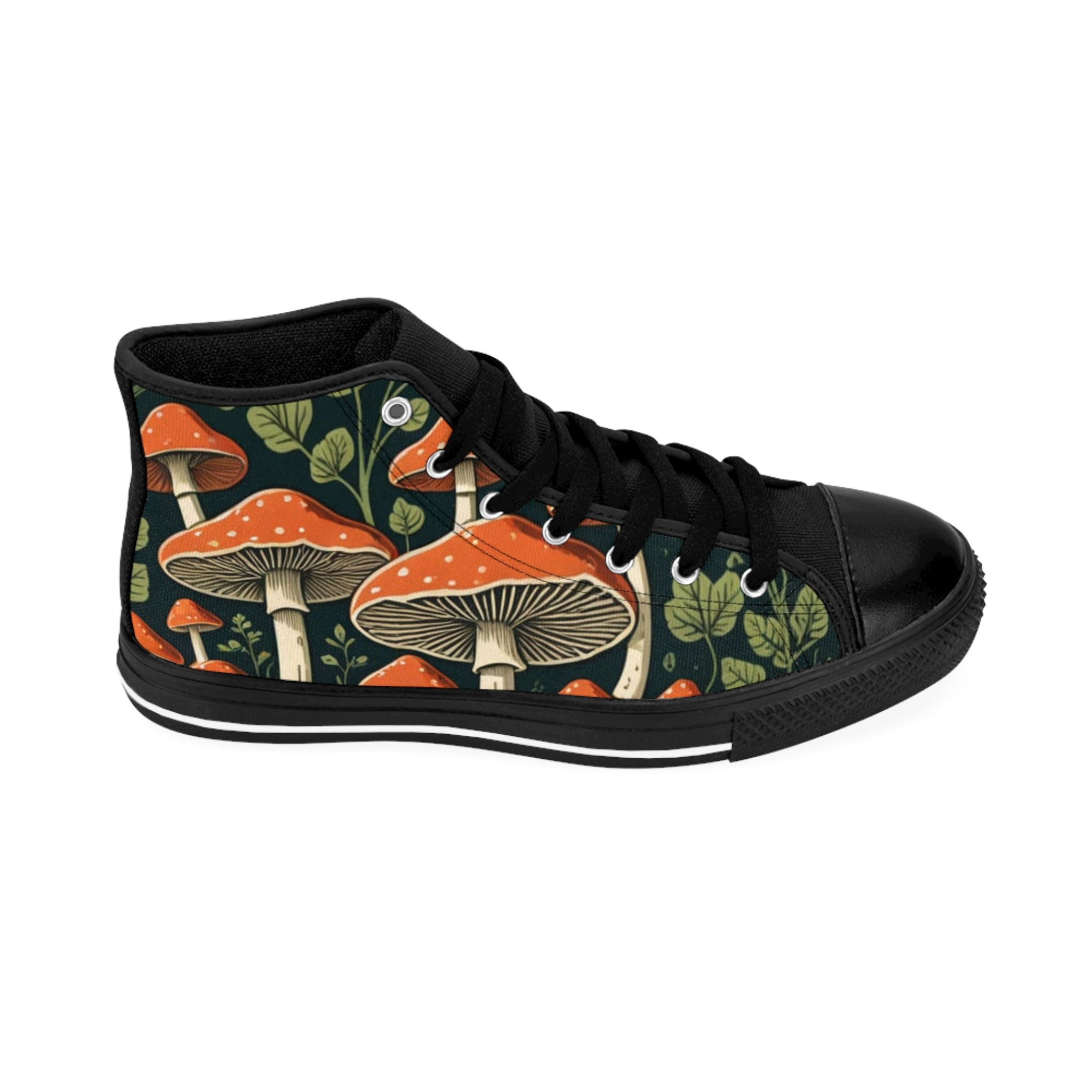 Mushroom Forest High-Top Sneakers — Men's Classic Sneakers