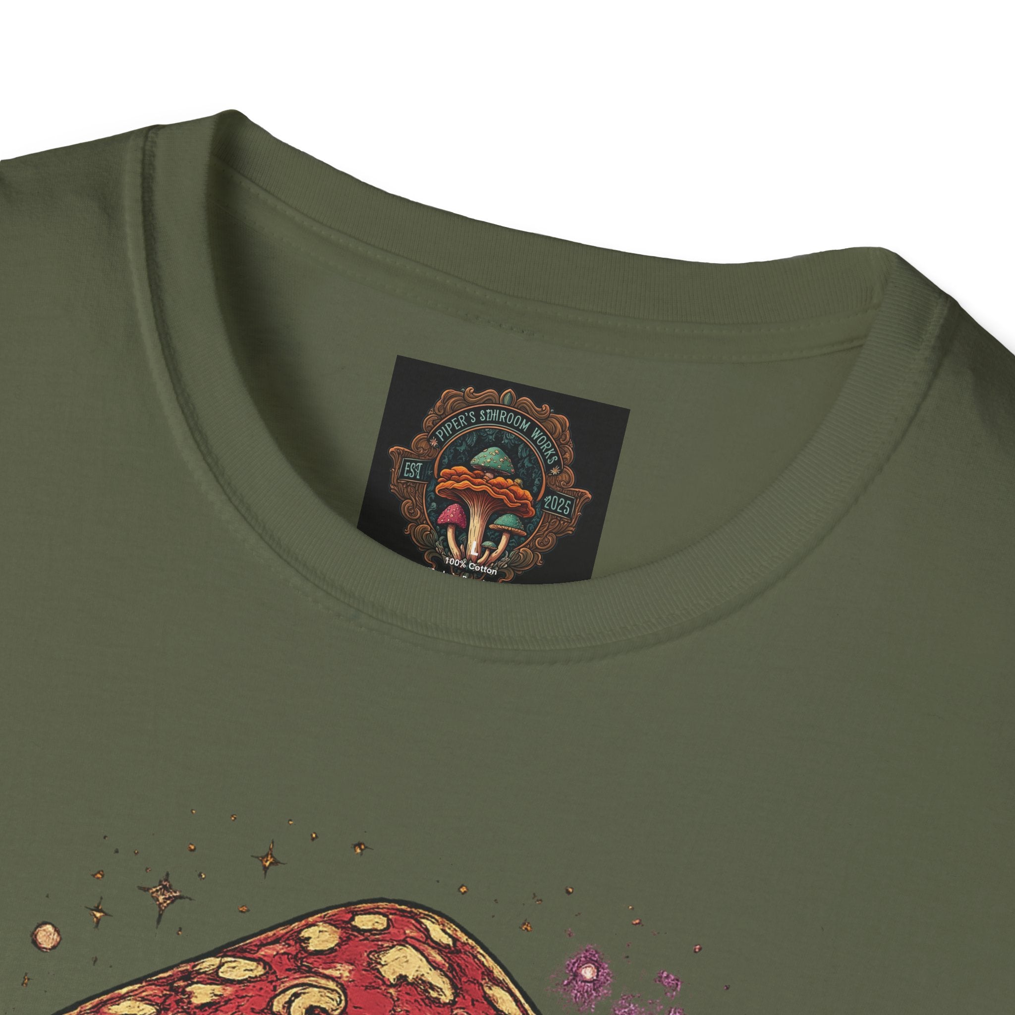 Mushroom Illustration T-Shirt – Vintage Red Toadstool Graphic