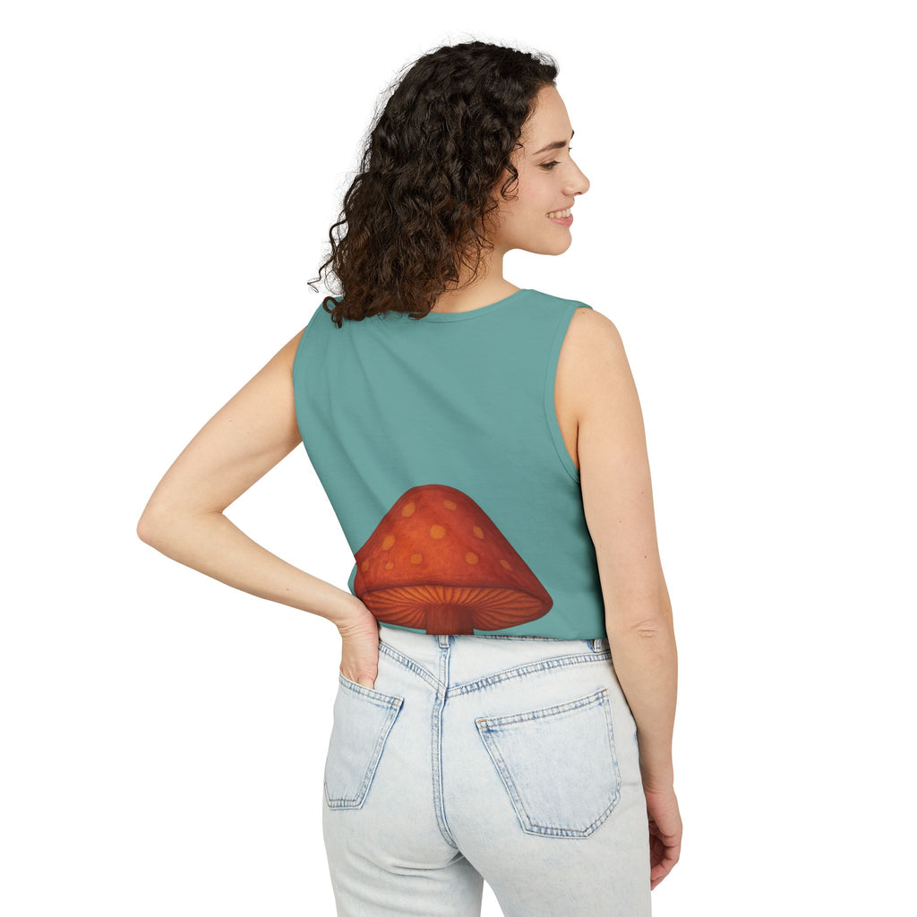 Portland Mushroom Tank Top — Vintage Forest Travel Graphic