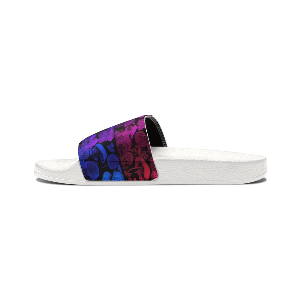 Men's Slide Sandals — Colorful Gradient Skull Pattern Removable-Strap Slides