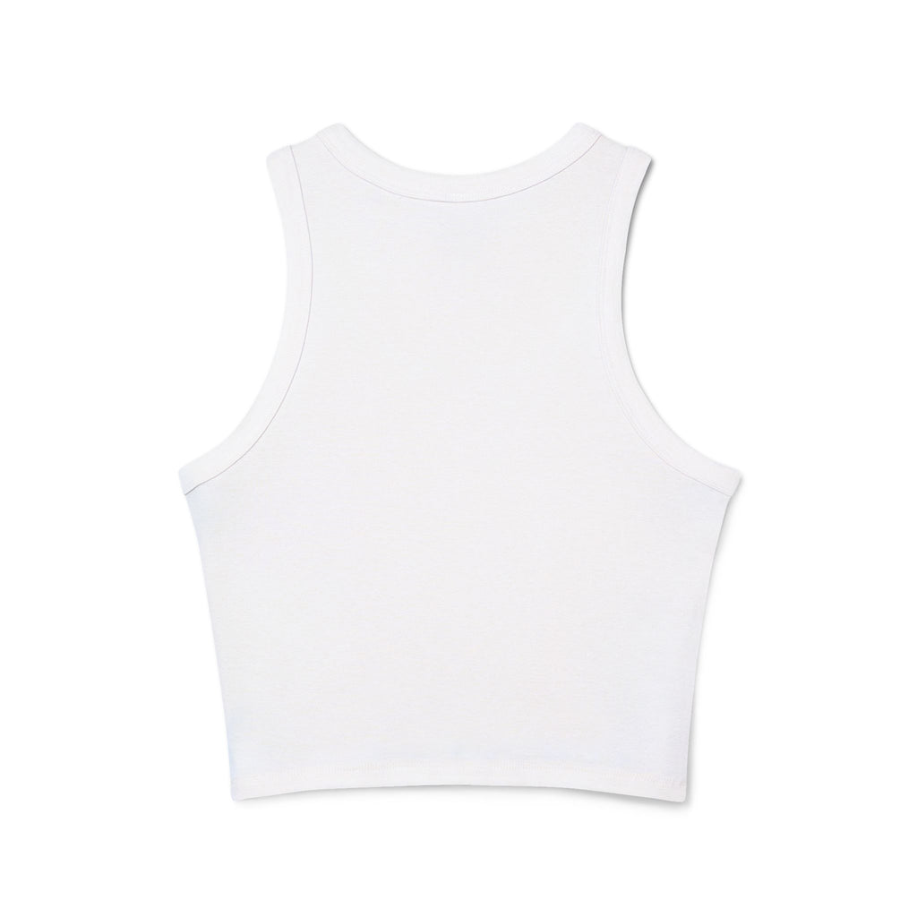 Tank Top: Portland Mushroom Graphic Tank — Women's Crop Racerback Tank Top