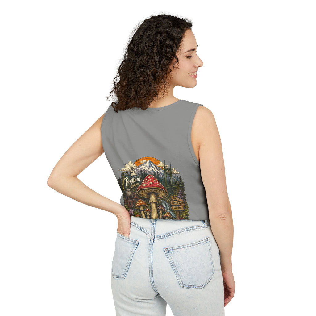 Mushroom Graphic Tank Top — Colorful Psychedelic Fungi Design