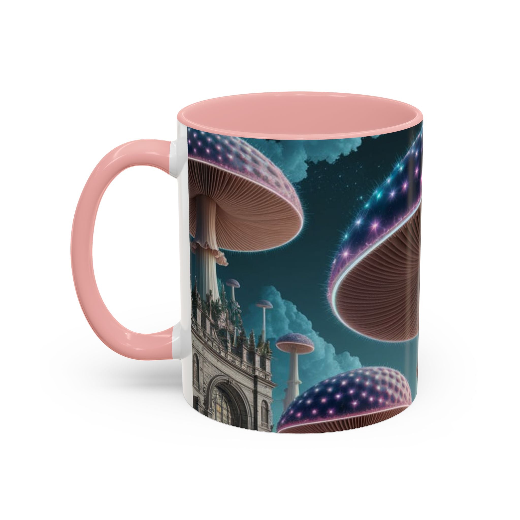 Mug: Mystical Glow Mushroom Coffee Mug — Psychedelic Fantasy Accent Mug