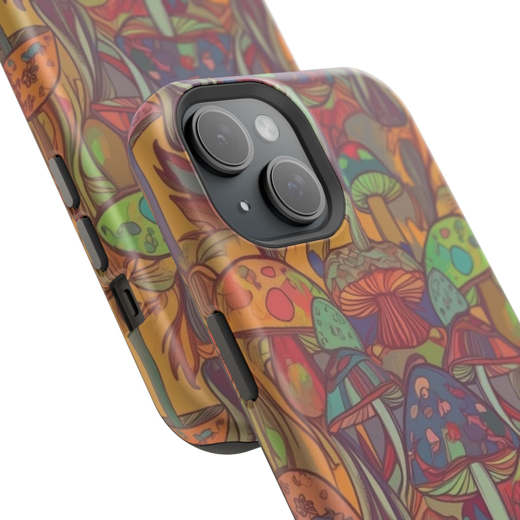 Mushroom Grove Impact-Resistant Case, Unique Phone Cover for Nature Lovers, Mushroom Art Gifts, Phone Accessories for Festivals, [...]