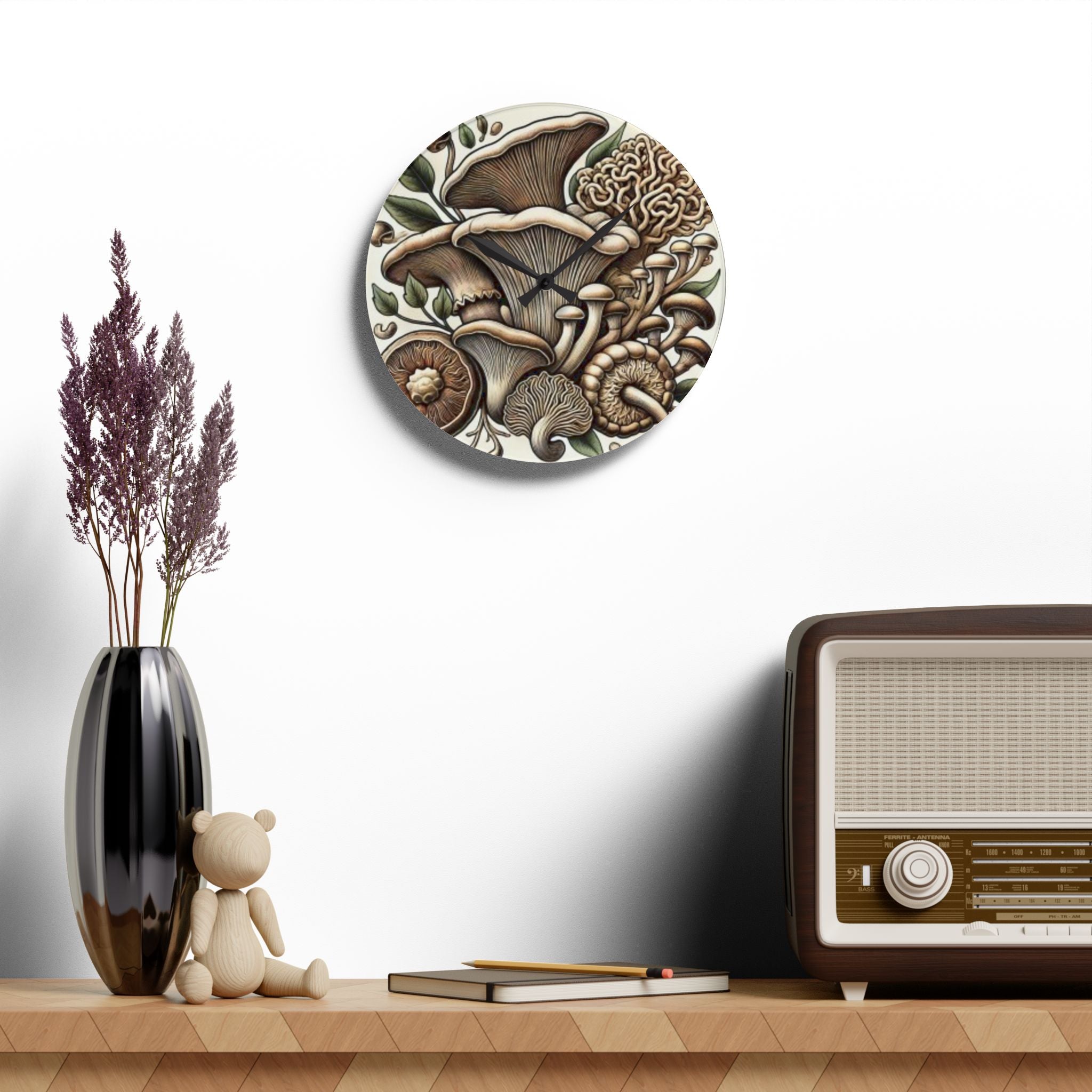 🕒 "Forest Time – Mushroom Harmony Clock" 🍄