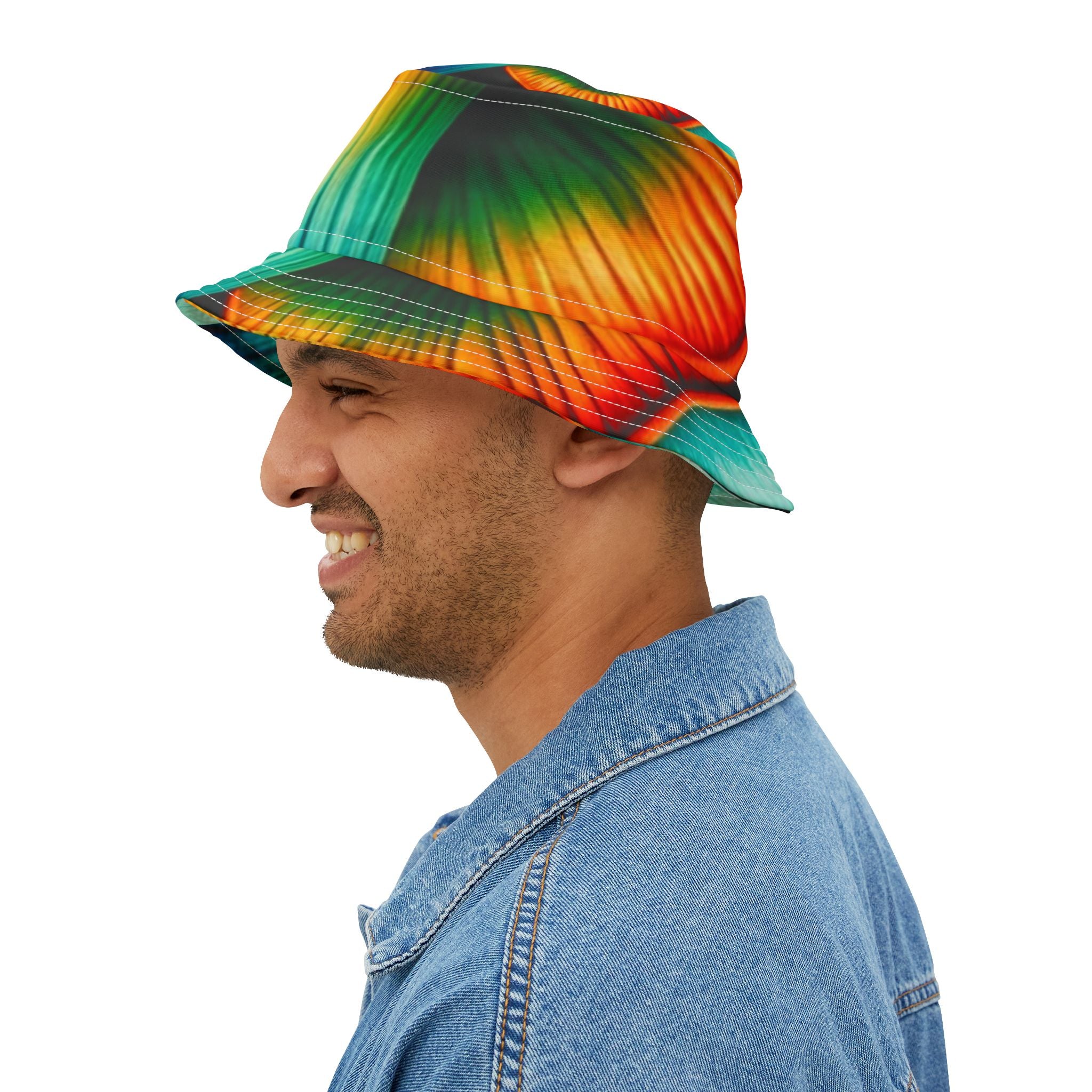 Tie-Dye Color Burst Bucket Hat — Vibrant Festival Sun Hat