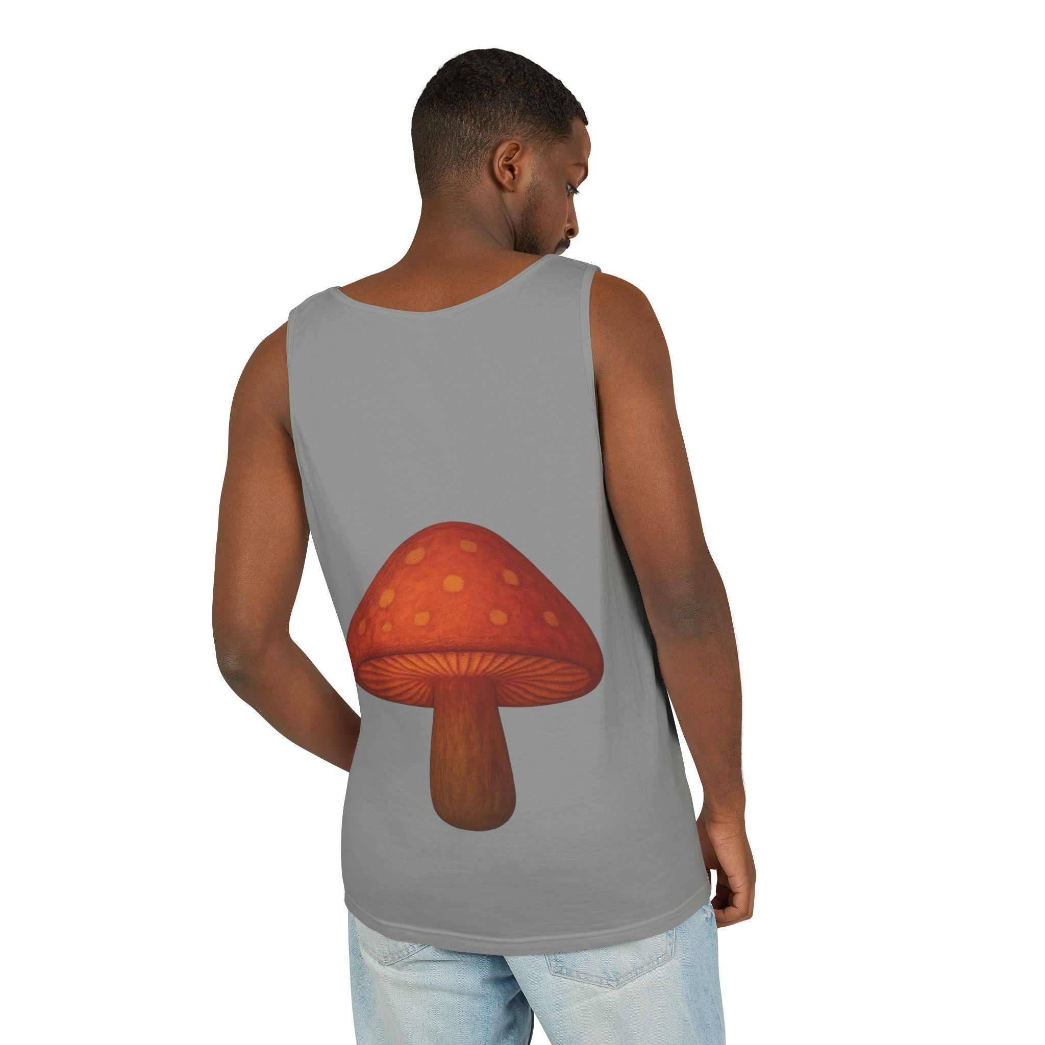 Portland Mushroom Tank Top — Vintage Forest Travel Graphic