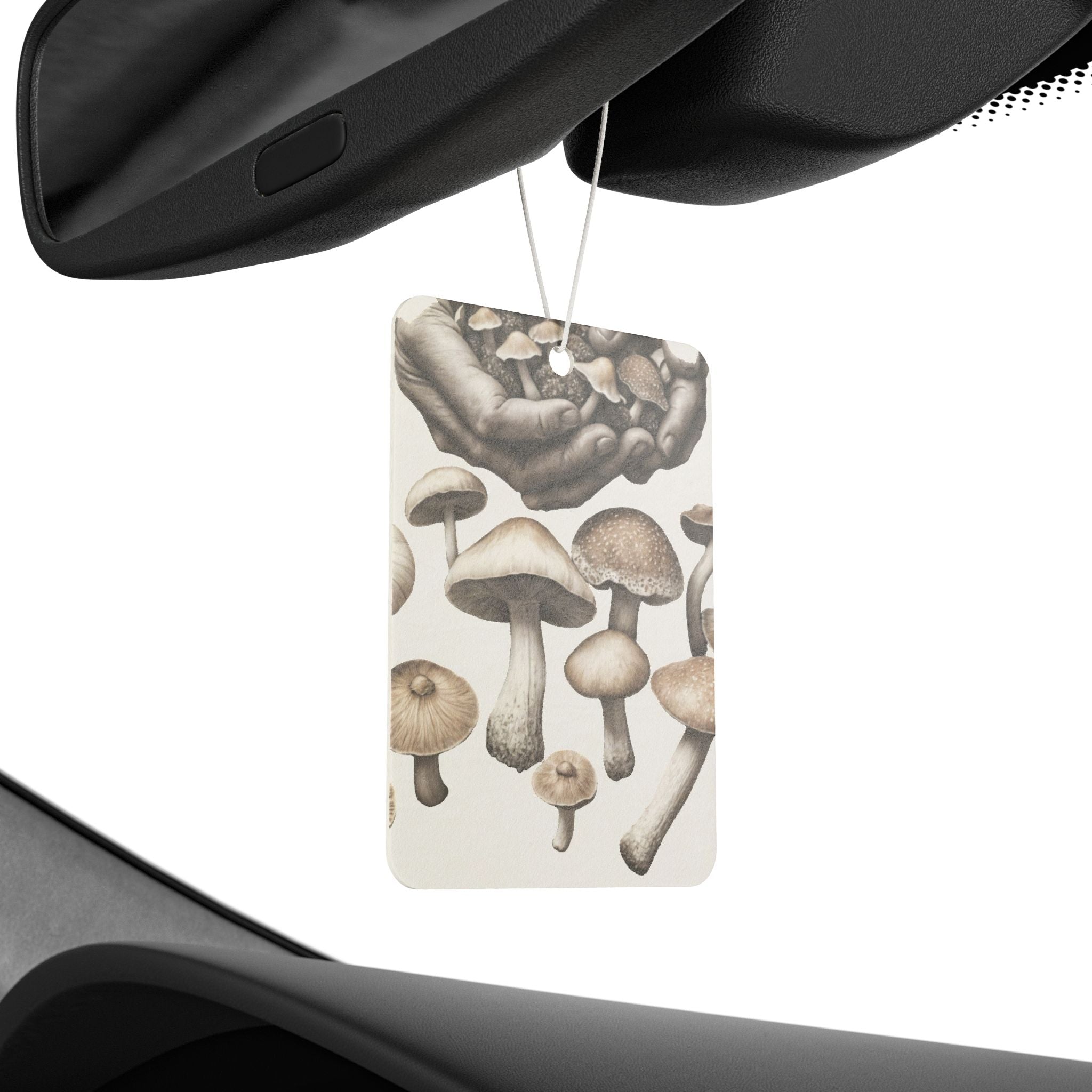 🍄 “Held by Nature” Air Freshener – Earthtone Fungi Design 🌿🚘