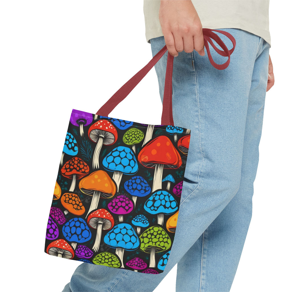 🌈 Color Pop Mushroom Tote – Carry Bold, Live Bright 🍄👜