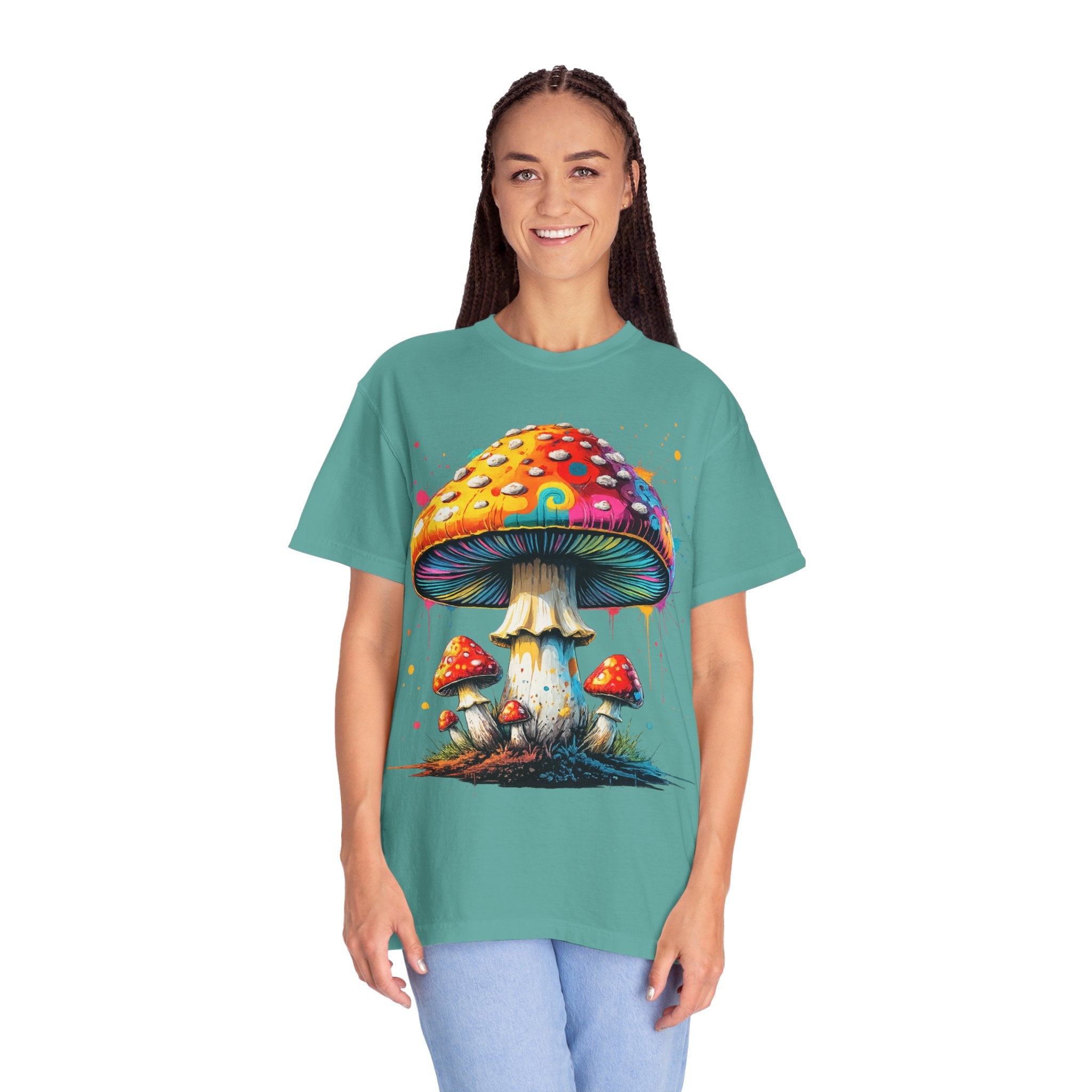 Lake Oswego Mushroom T-Shirt — Vintage Nature & Psychedelic Fungi Design