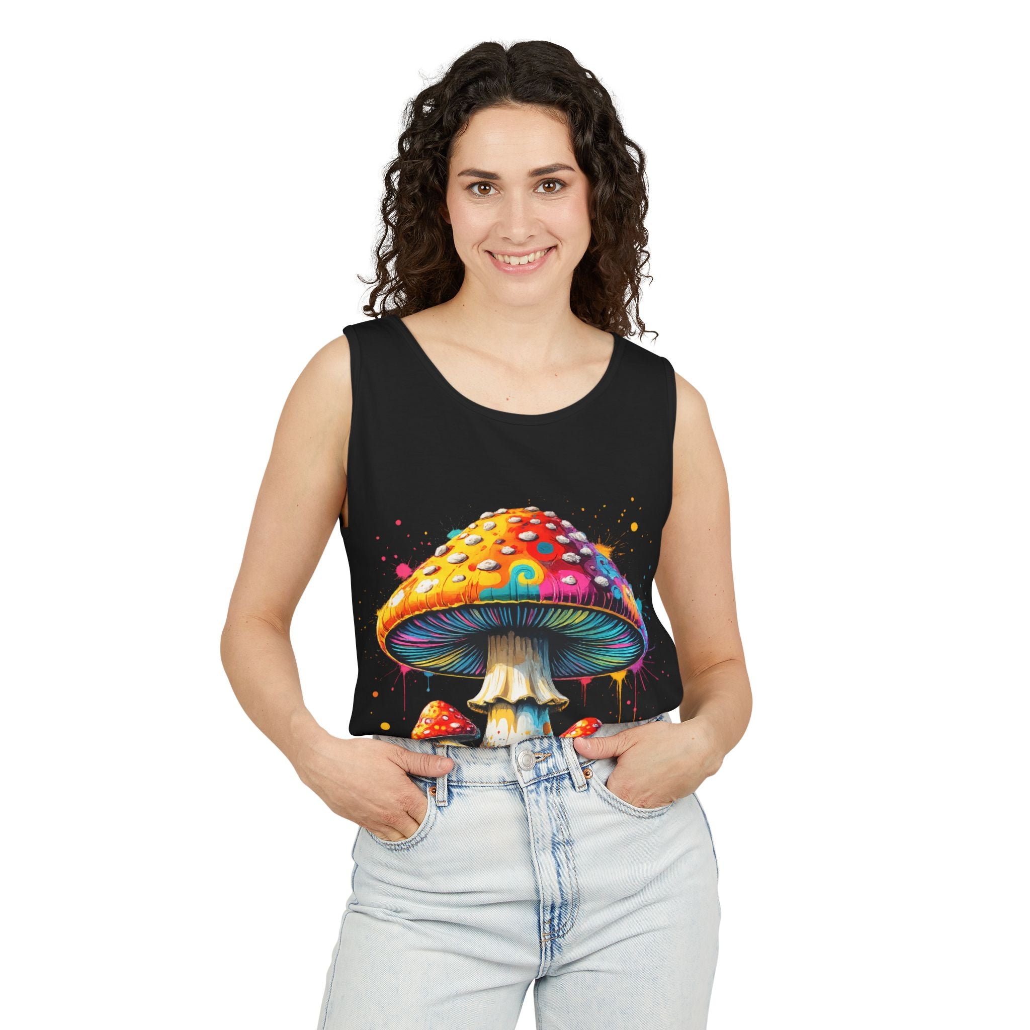 Mushroom Tank Top — Psychedelic & Portland Forest Graphic Tank