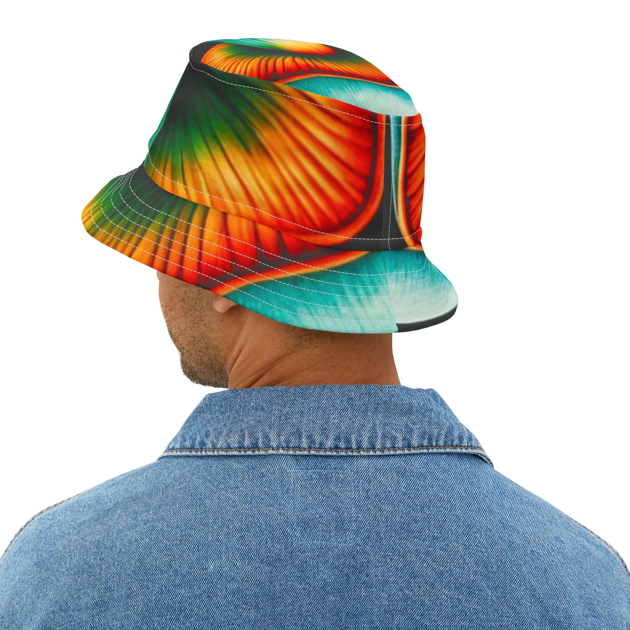 Tie-Dye Color Burst Bucket Hat — Vibrant Festival Sun Hat