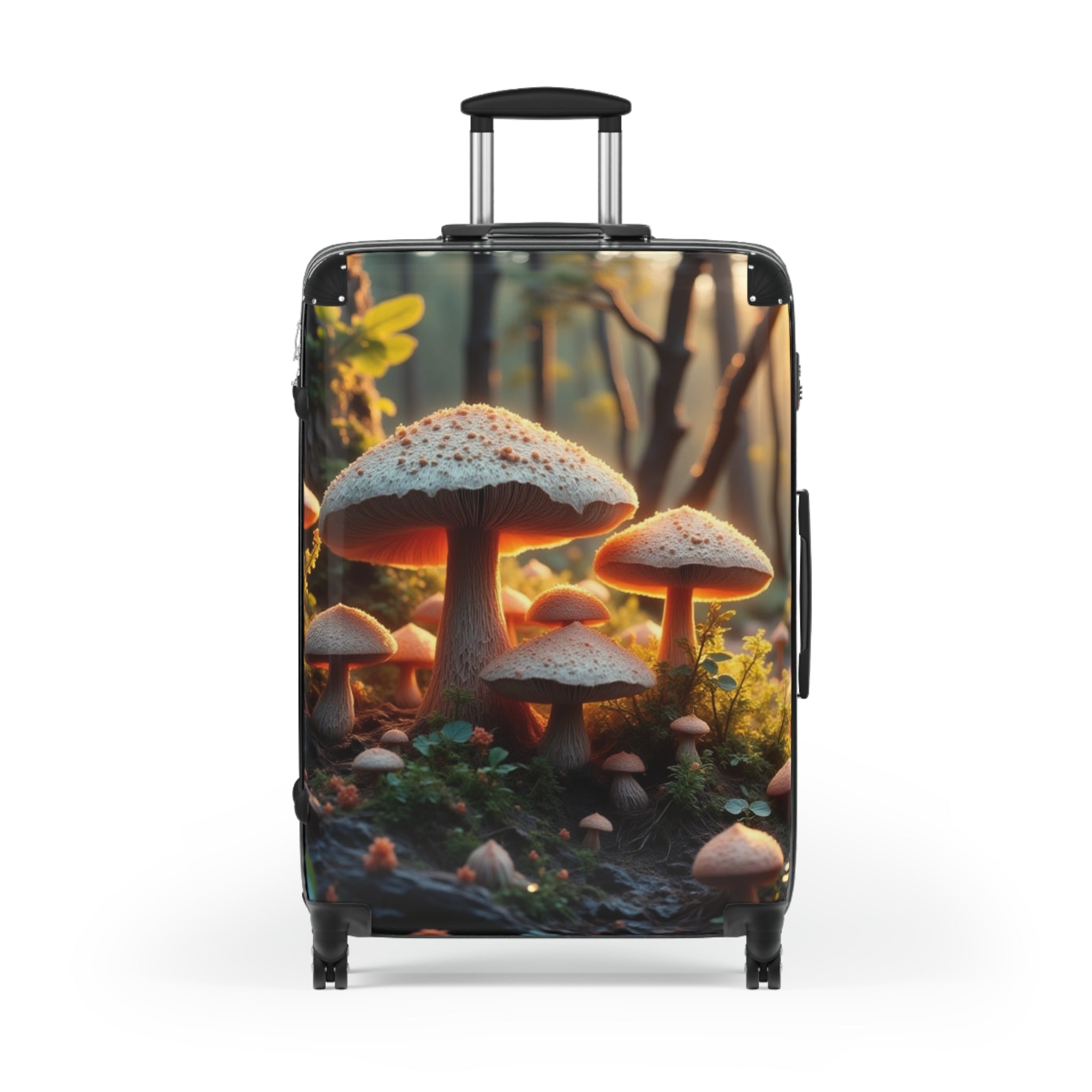Mushroom Forest Carry-On Suitcase – Enchanted Nature Travel Luggage