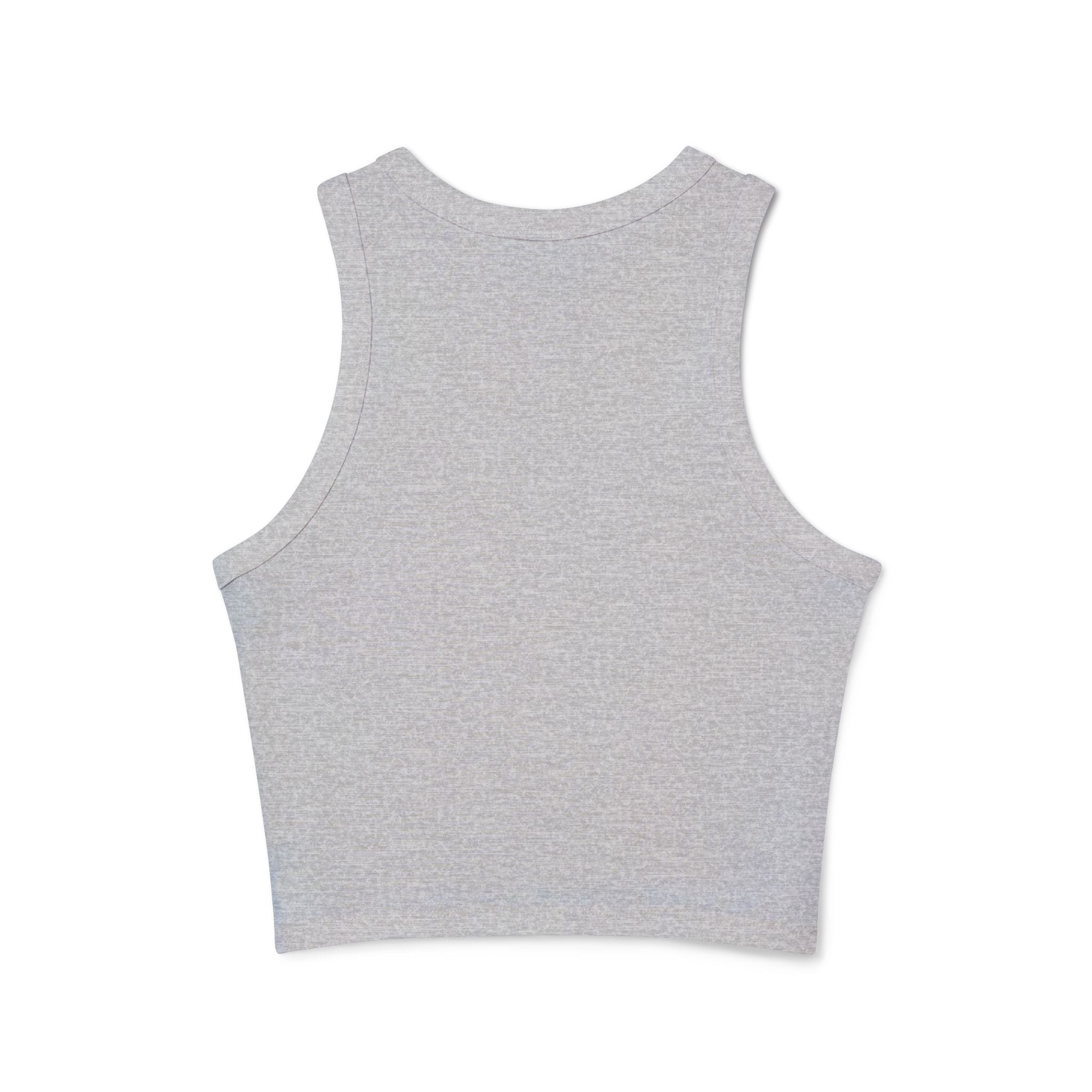 Tank Top: Portland Mushroom Graphic Tank — Women's Crop Racerback Tank Top