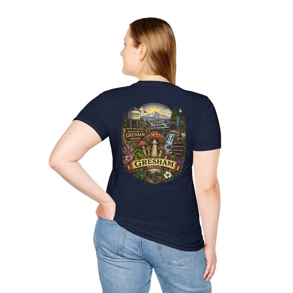 Psychedelic Mushroom Graphic T-Shirt — Red Amanita Illustration