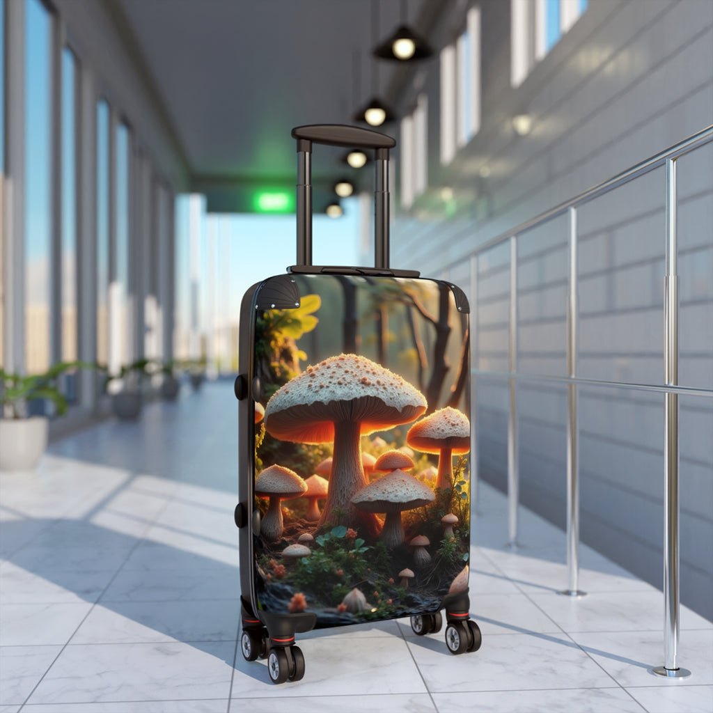 Valise cabine Forêt de Champignons – Bagage de voyage Nature Enchantée