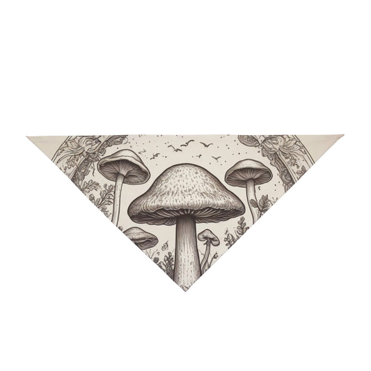 🍄 "Whispers of the Wild" Mushroom Bandana – Earthy. Elegant. Enchanted.  Wrap yourself in ancient woodland magic with the Whispers of the Wild bandana.