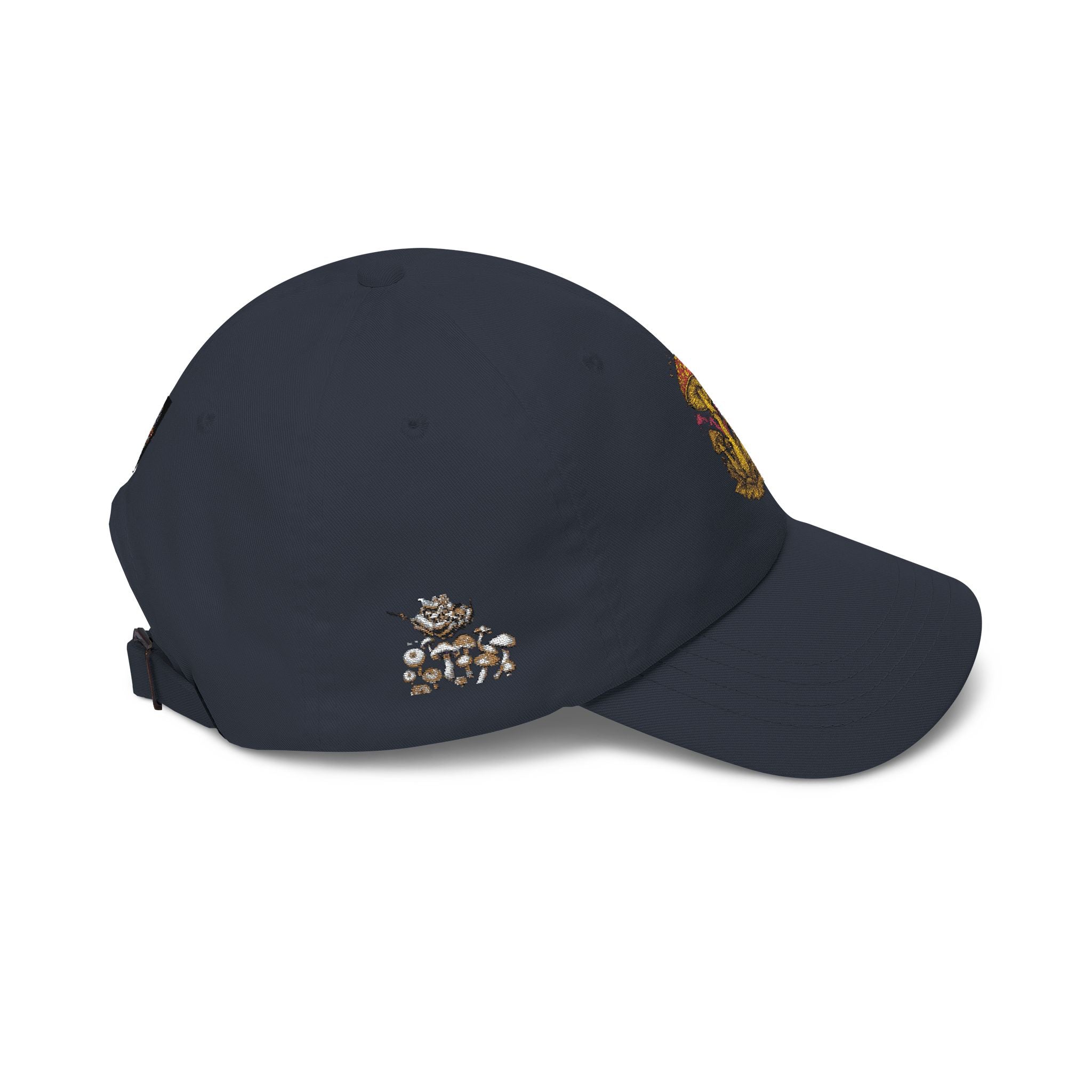 Mushroom Cluster Dad Cap — Psychedelic Nature Embroidered Baseball Hat