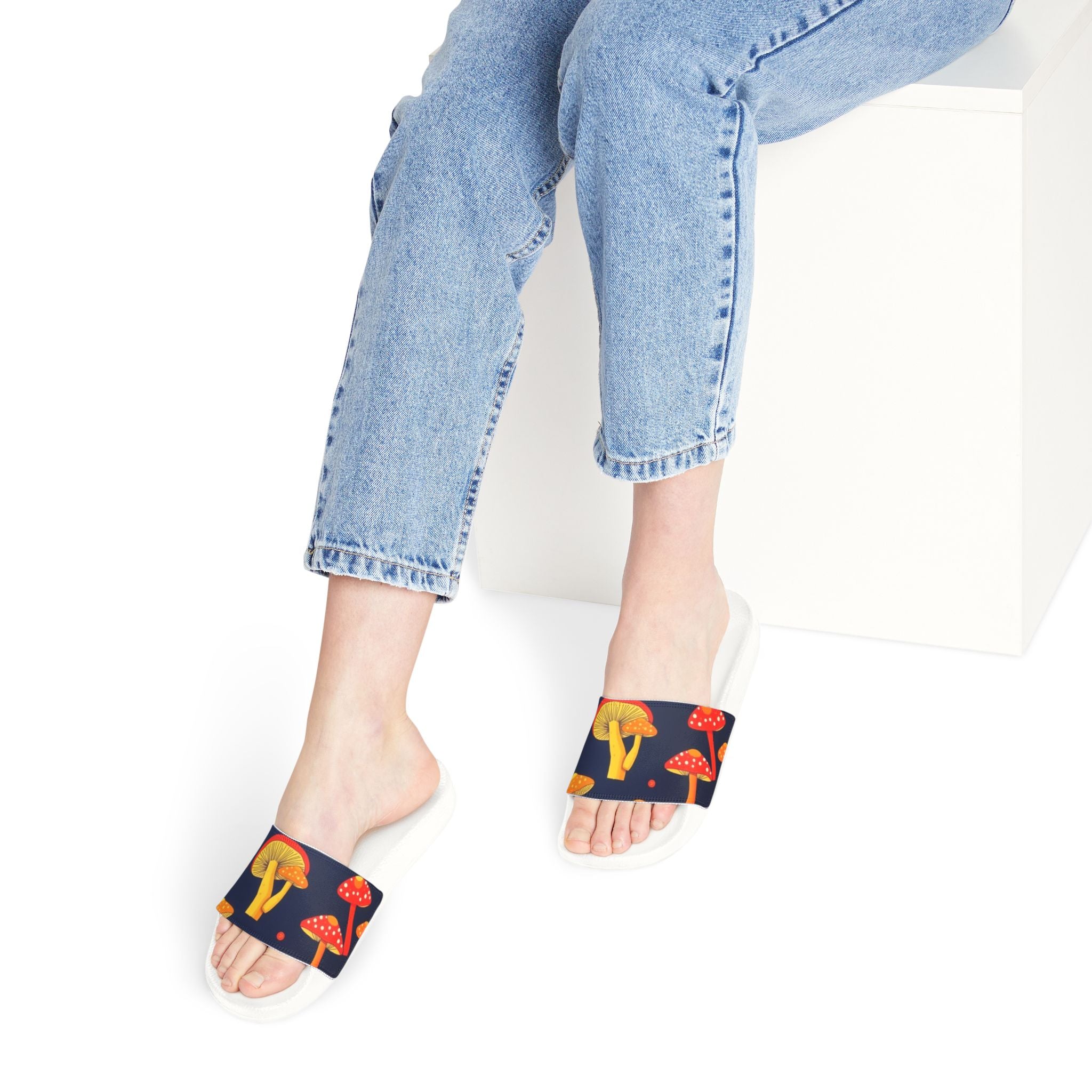 🍄👣Fungi Slides – Mushroom Patch Comfort Sandals🍄👣🌿
