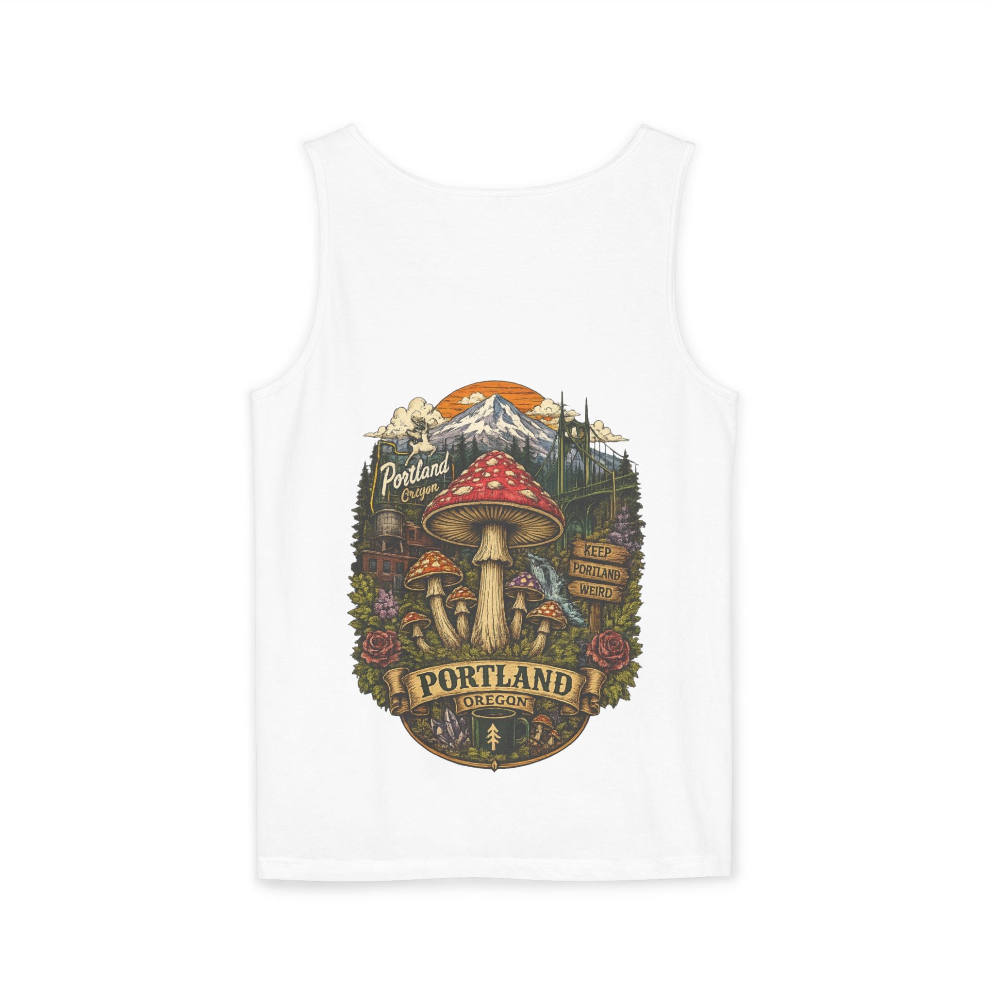 Mushroom Tank Top — Psychedelic & Portland Forest Graphic Tank