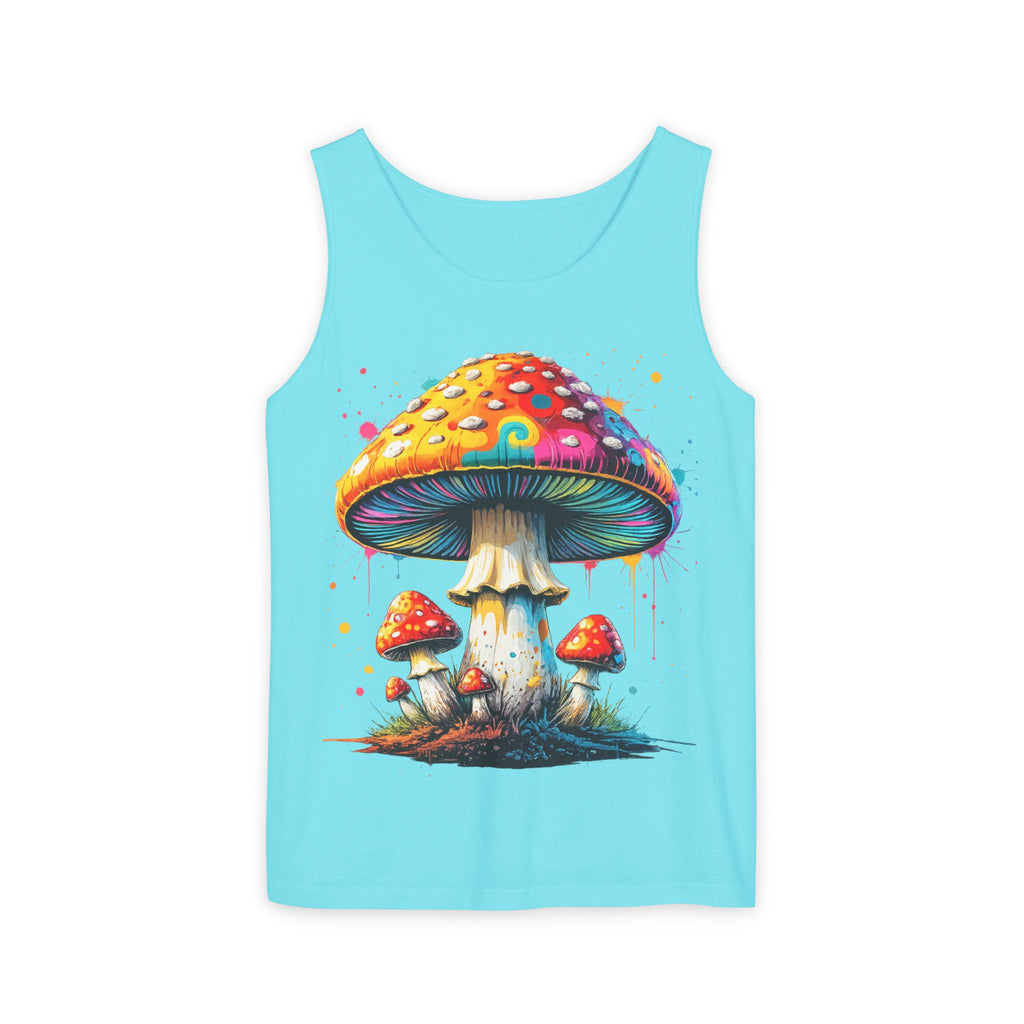 Mushroom Graphic Tank Top — Colorful Psychedelic Fungi Design
